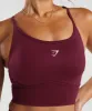 Gymshark Sweat Seamless Longline Sports Bra - Plum Pink sold by Gymshark