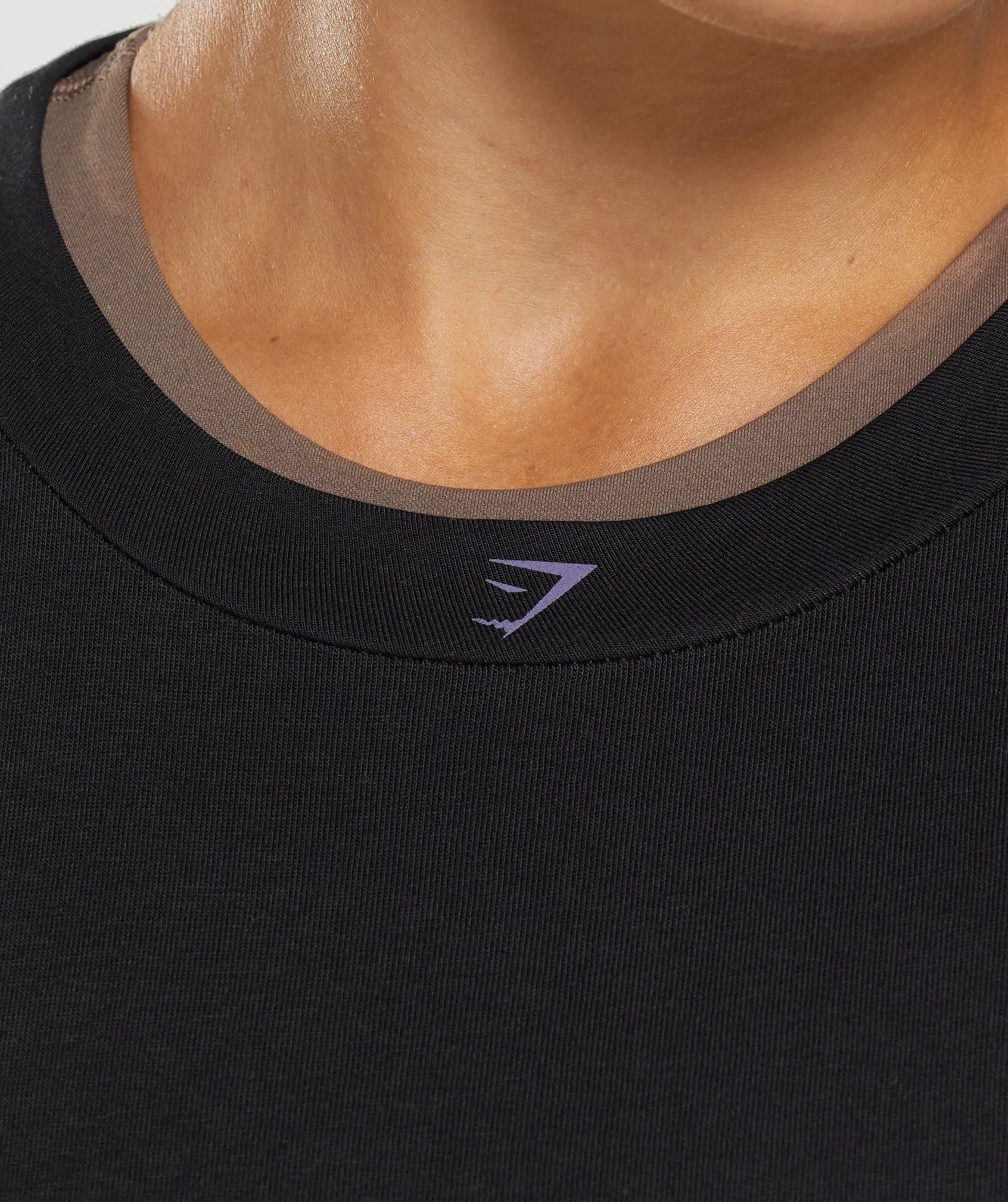 Gymshark 315 Midi T-Shirt - Black/Mercury Purple sold by Gymshark product image thumbnail 5