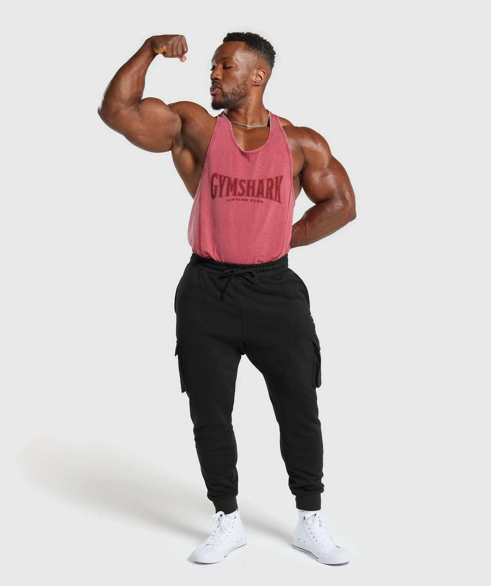 Gymshark Heritage Washed Stringer - Vintage Pink sold by Gymshark product image thumbnail 4