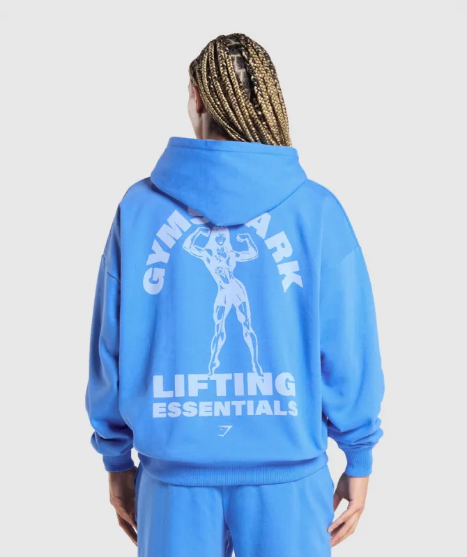 Gymshark Strong Women Oversized Hoodie - Lats Blue sold by Gymshark