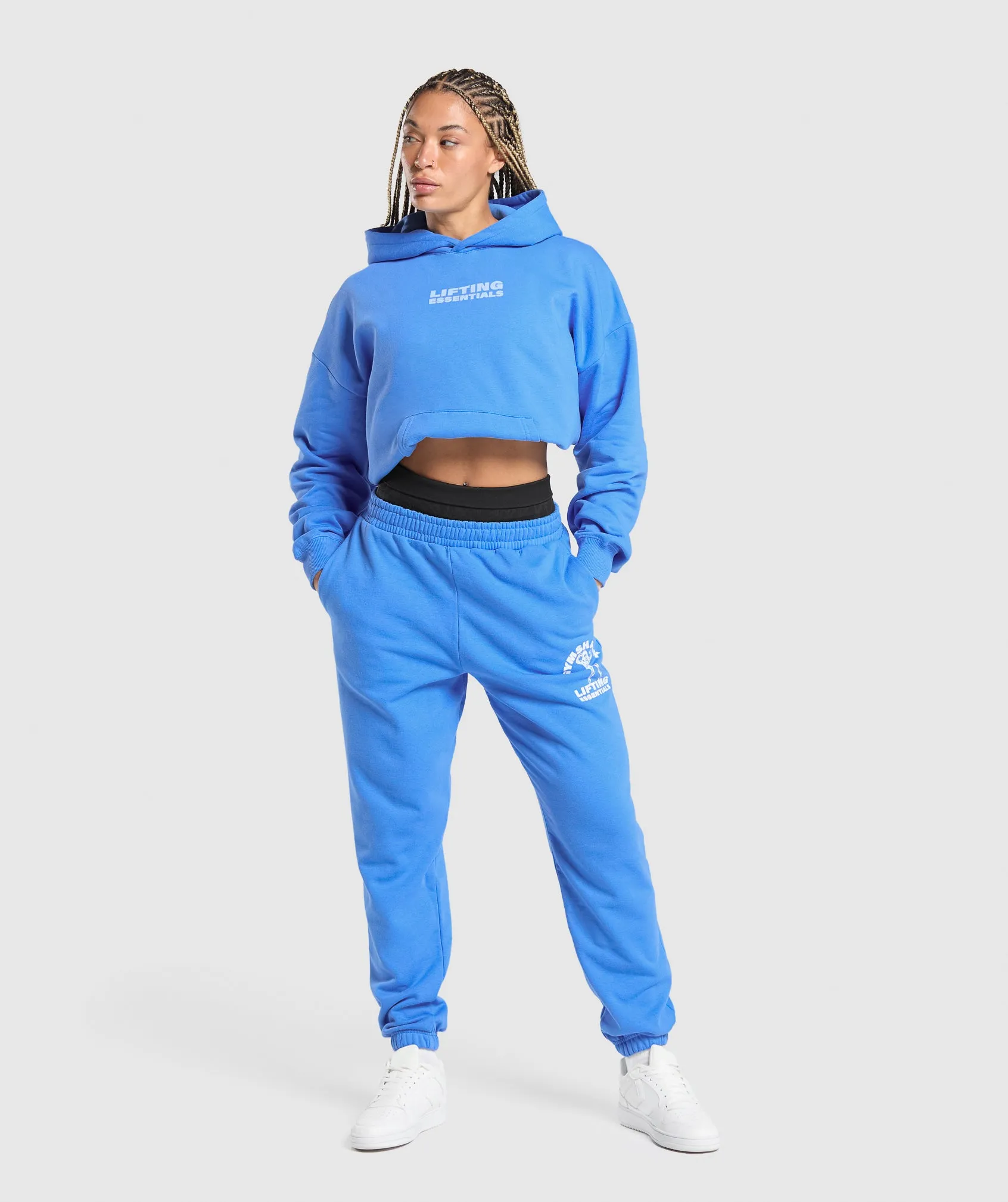 Gymshark Strong Women Oversized Hoodie - Lats Blue sold by Gymshark product image thumbnail 4