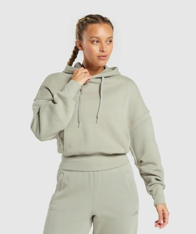 Gymshark Heavyweight Loopback Sweat Hoodie - Stone Grey sold by Gymshark