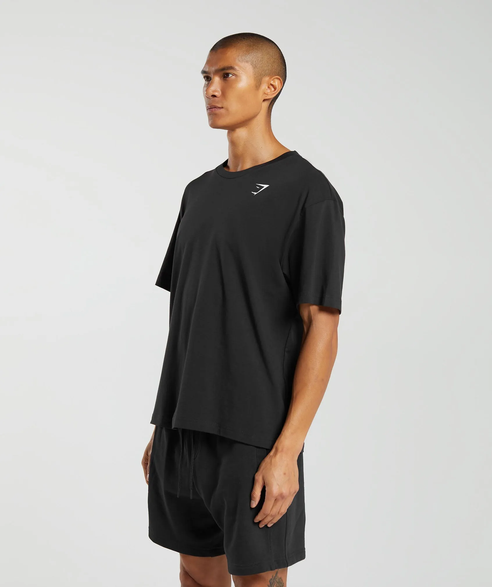Gymshark Essential Oversized T-Shirt - Black sold by Gymshark product image thumbnail 3