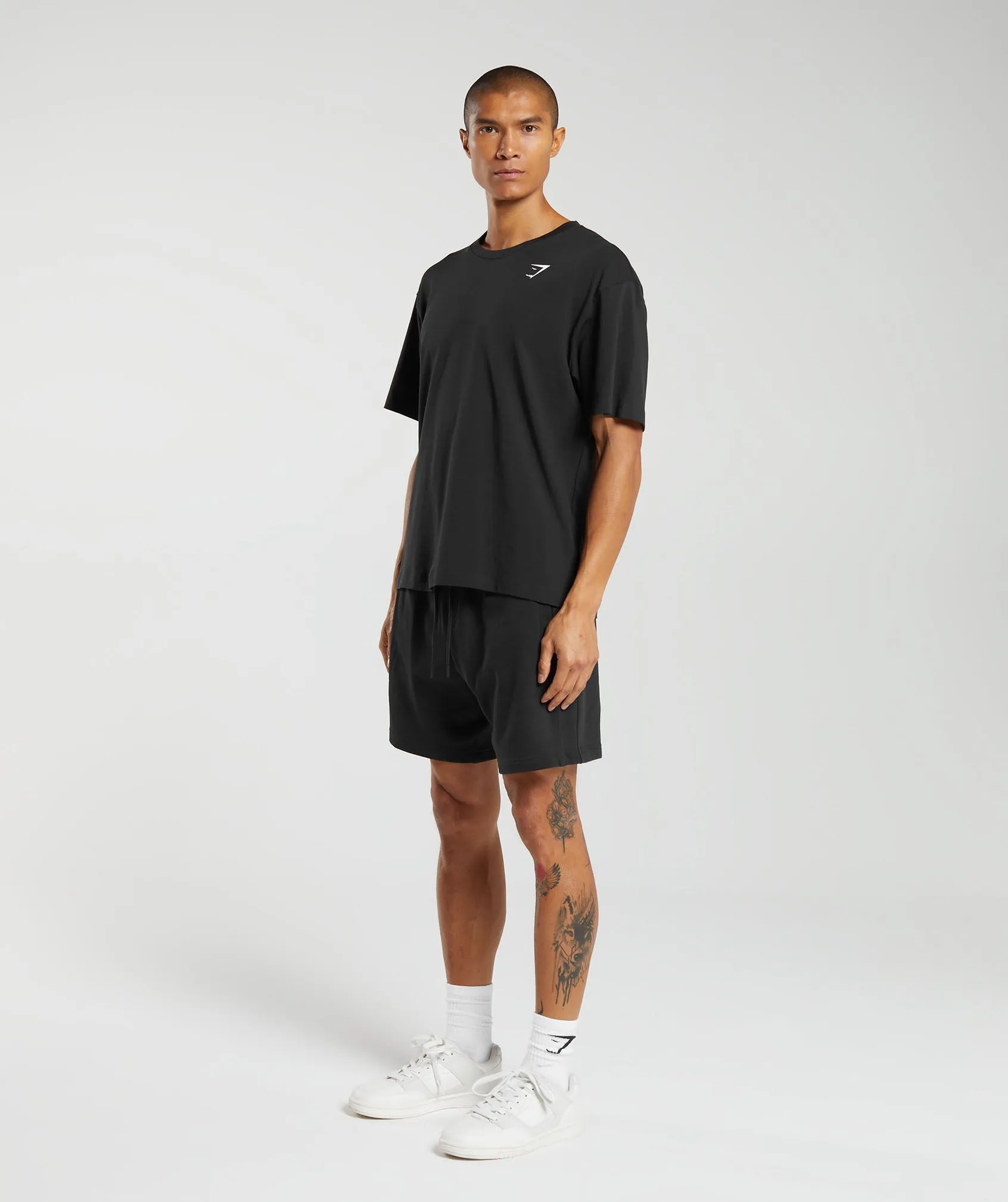 Gymshark Essential Oversized T-Shirt - Black sold by Gymshark product image thumbnail 4