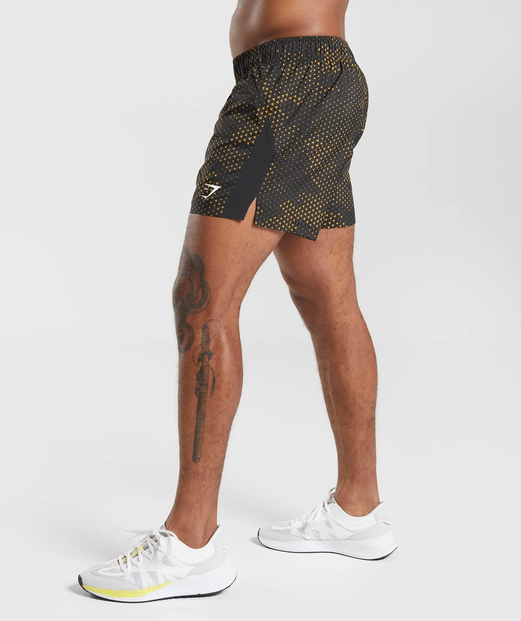 Gymshark Sport 5" Shorts - Turmeric Yellow Print sold by Gymshark product image thumbnail 3