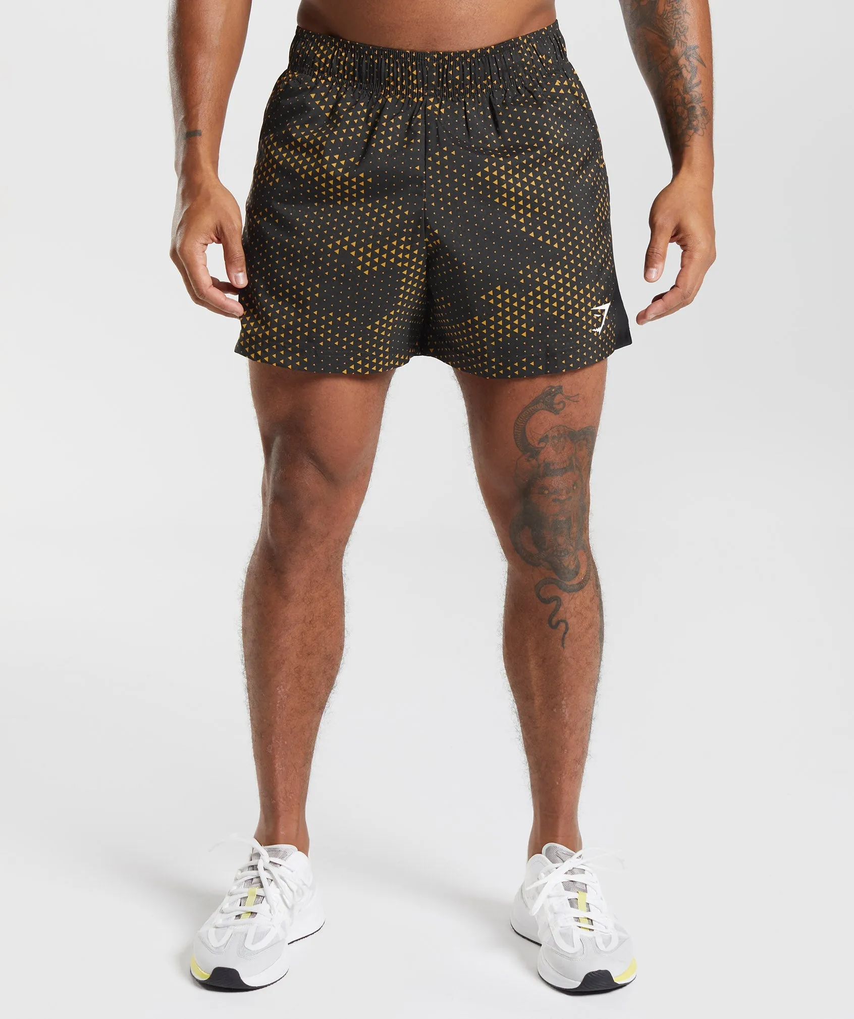 Gymshark Sport 5" Shorts - Turmeric Yellow Print sold by Gymshark