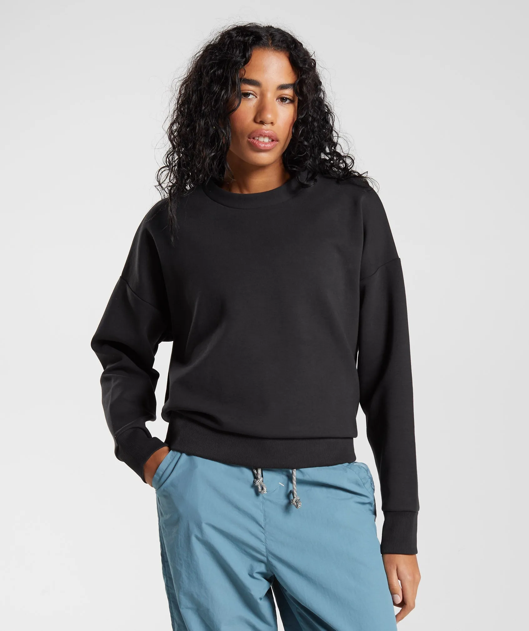 Gymshark Retake Sweat Crew - Black sold by Gymshark product image thumbnail 2