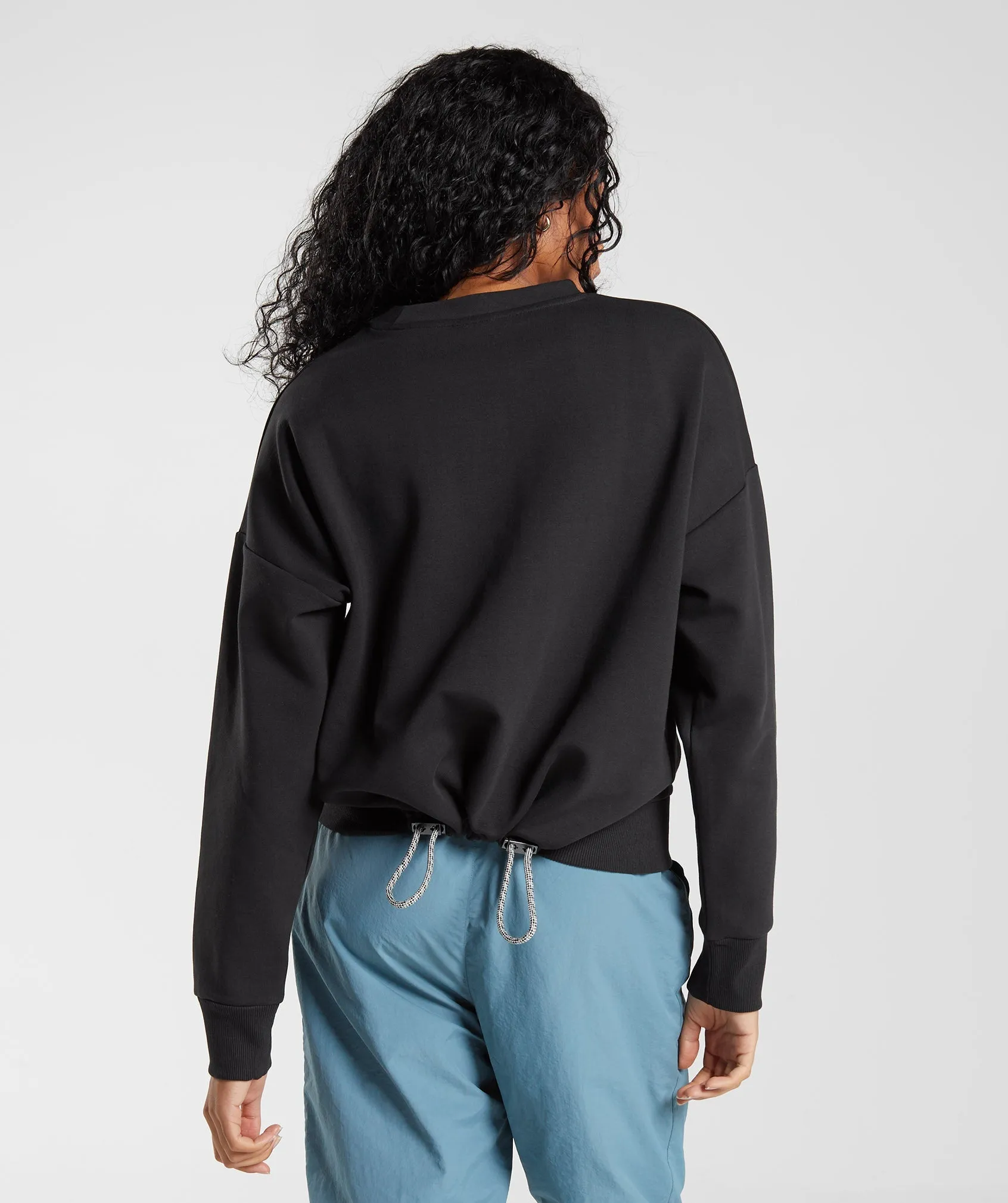 Gymshark Retake Sweat Crew - Black sold by Gymshark product image thumbnail 3