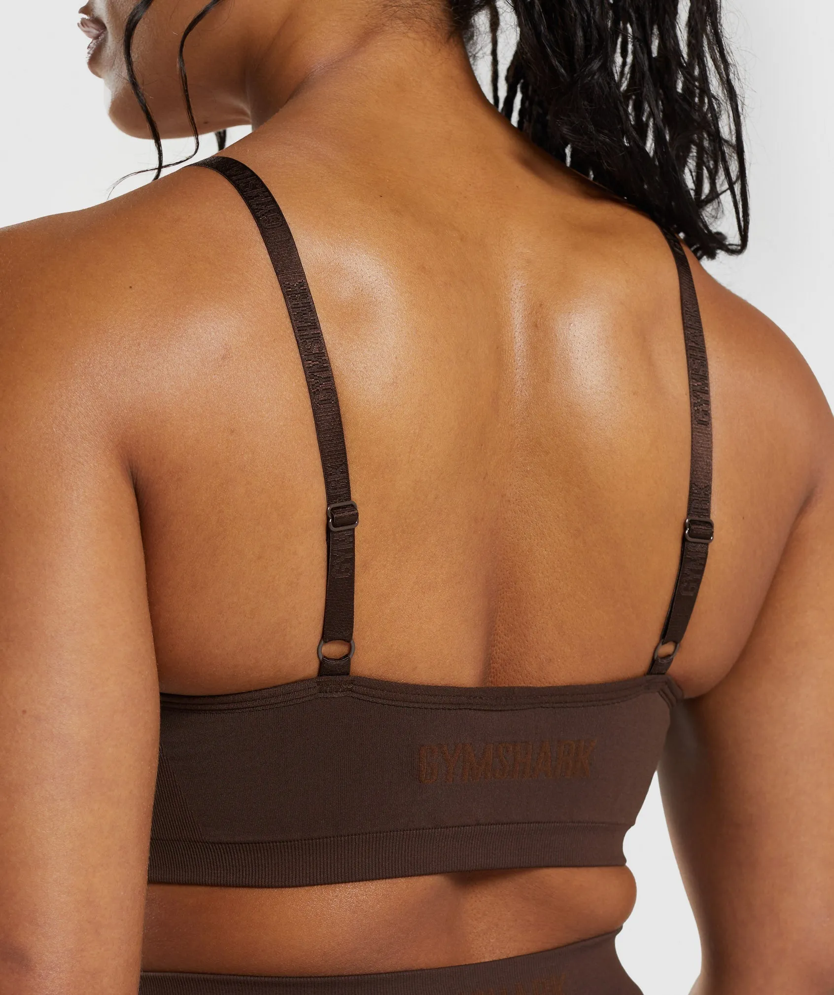 Gymshark Seamless V Neck Bralette - Archive Brown sold by Gymshark product image thumbnail 5