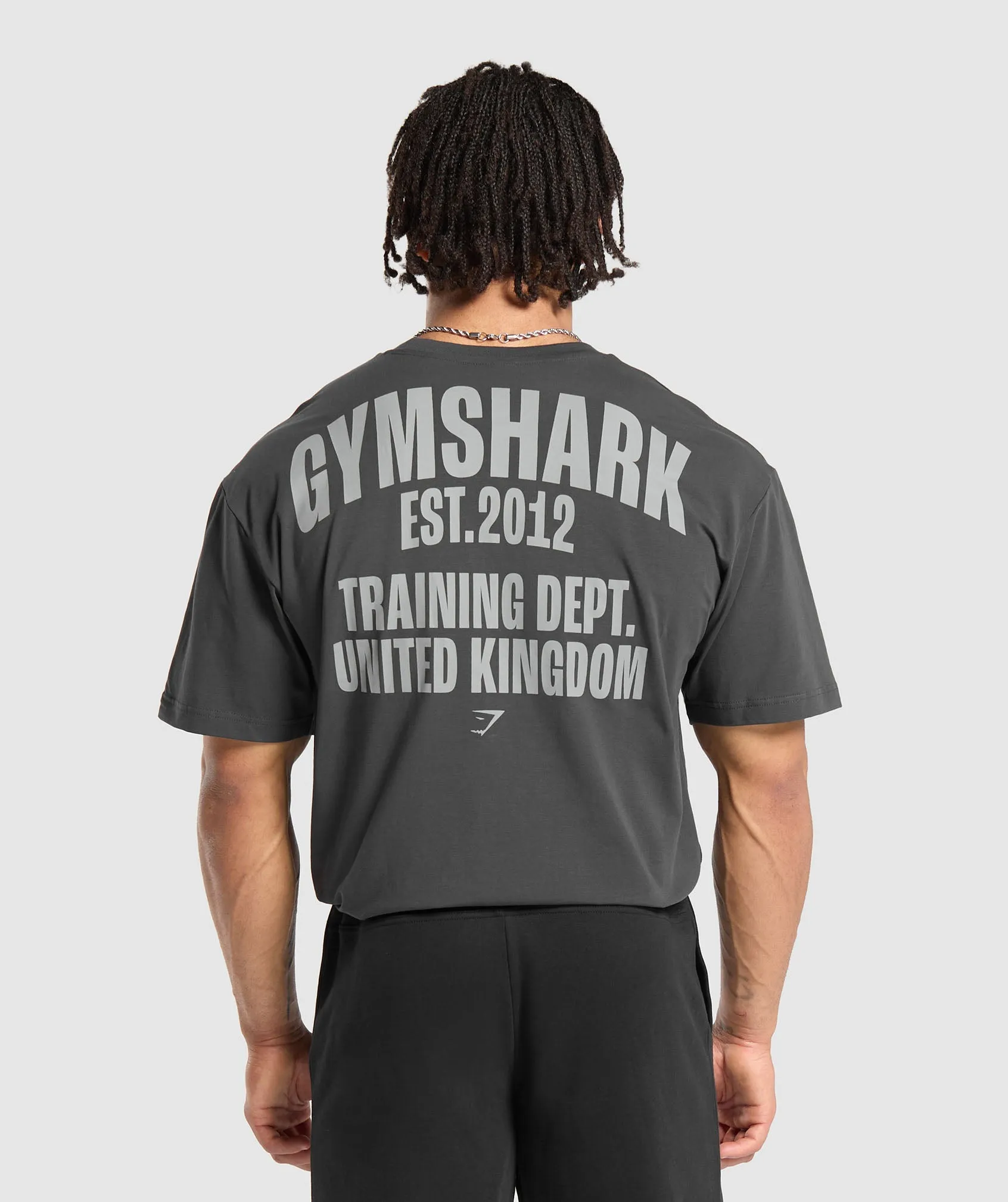 Gymshark Training Dept. UK T-Shirt - Asphalt Grey sold by Gymshark