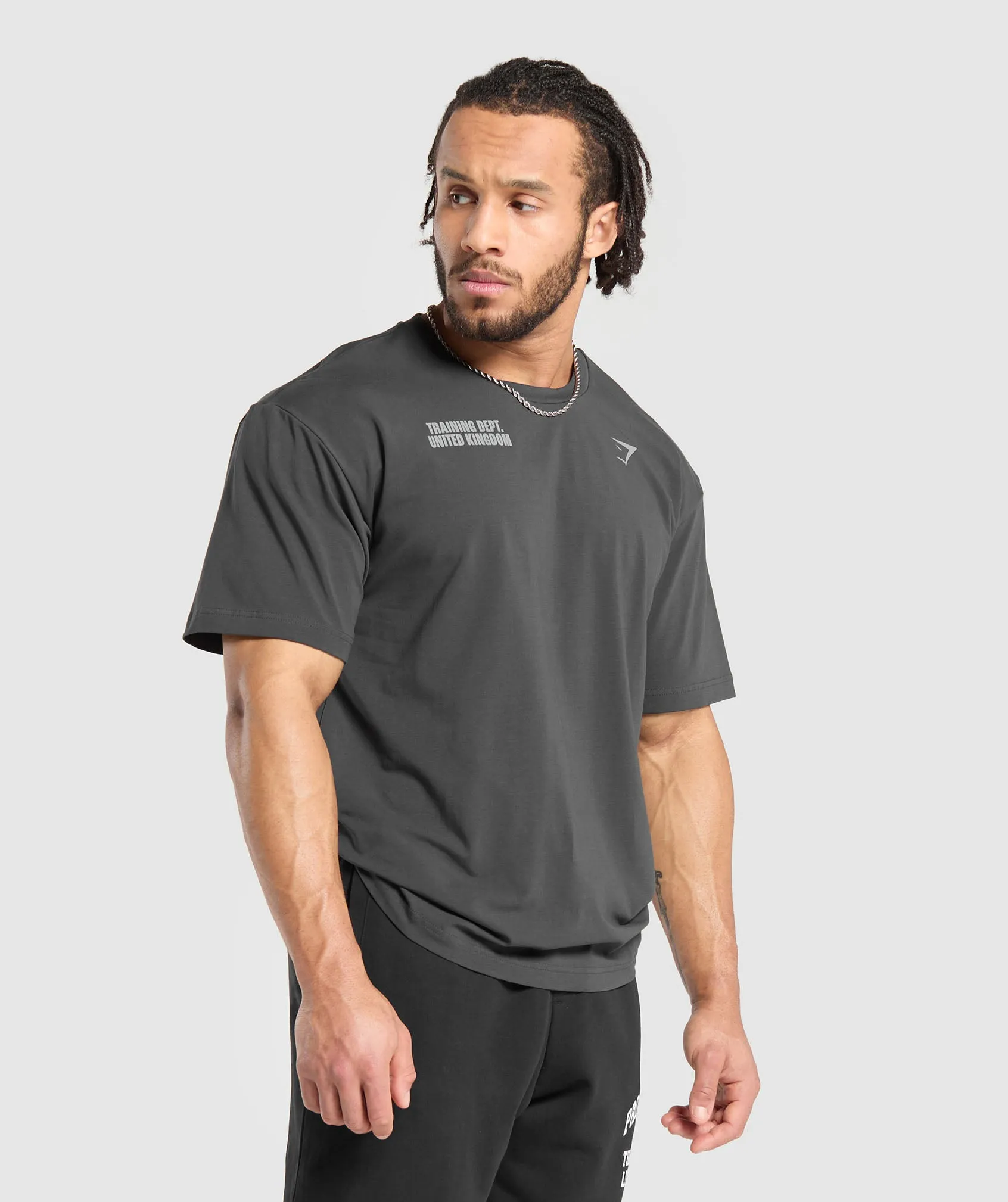 Gymshark Training Dept. UK T-Shirt - Asphalt Grey sold by Gymshark product image thumbnail 3