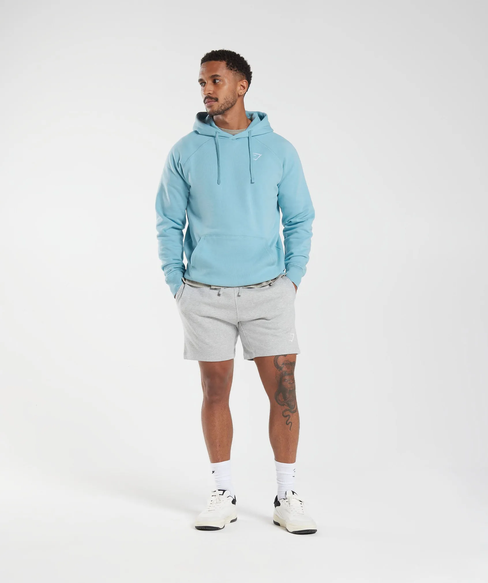 Gymshark Crest Hoodie - Iceberg Blue sold by Gymshark product image thumbnail 4