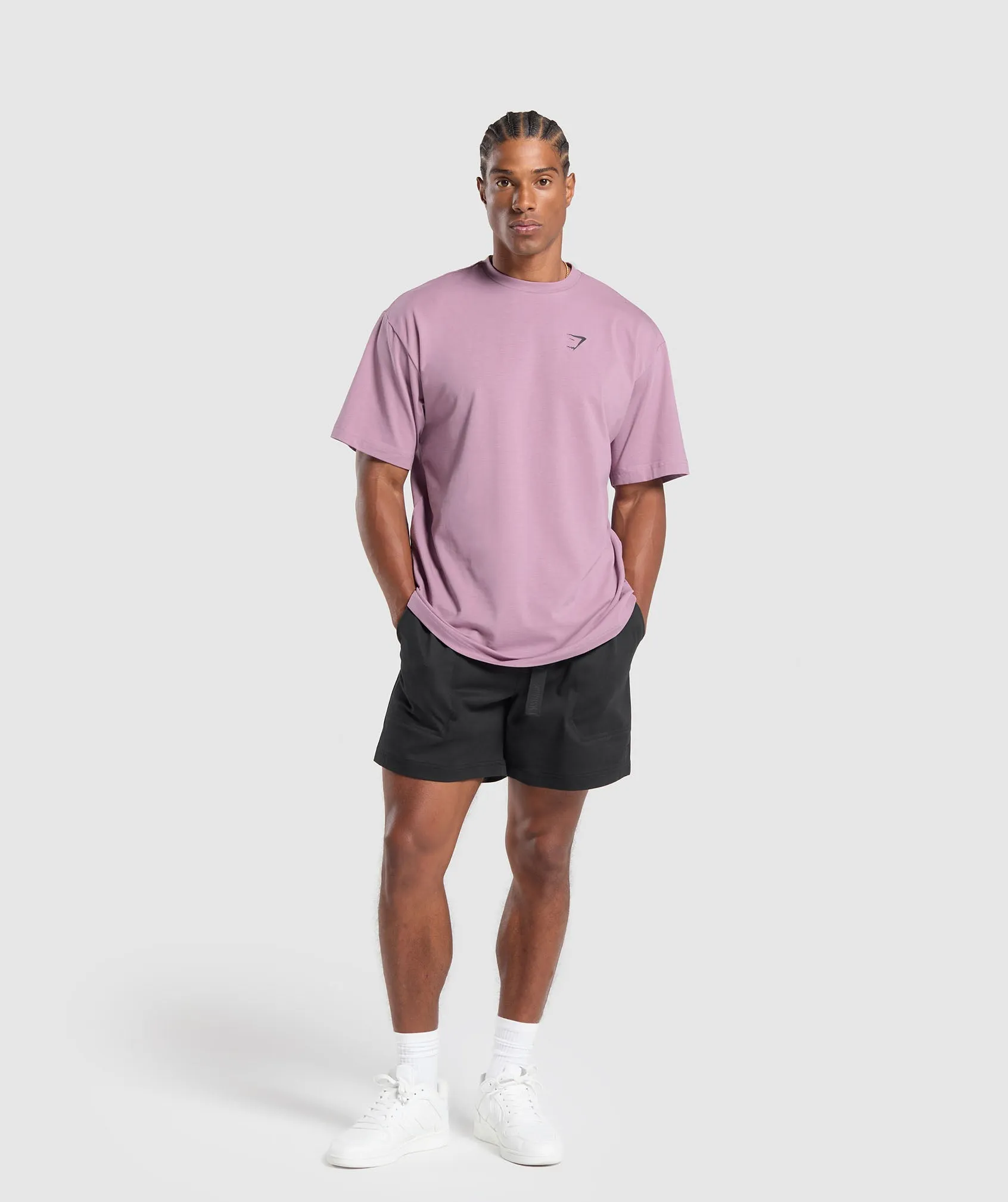Gymshark Essential Oversized T-Shirt - Soft Purple sold by Gymshark product image thumbnail 4