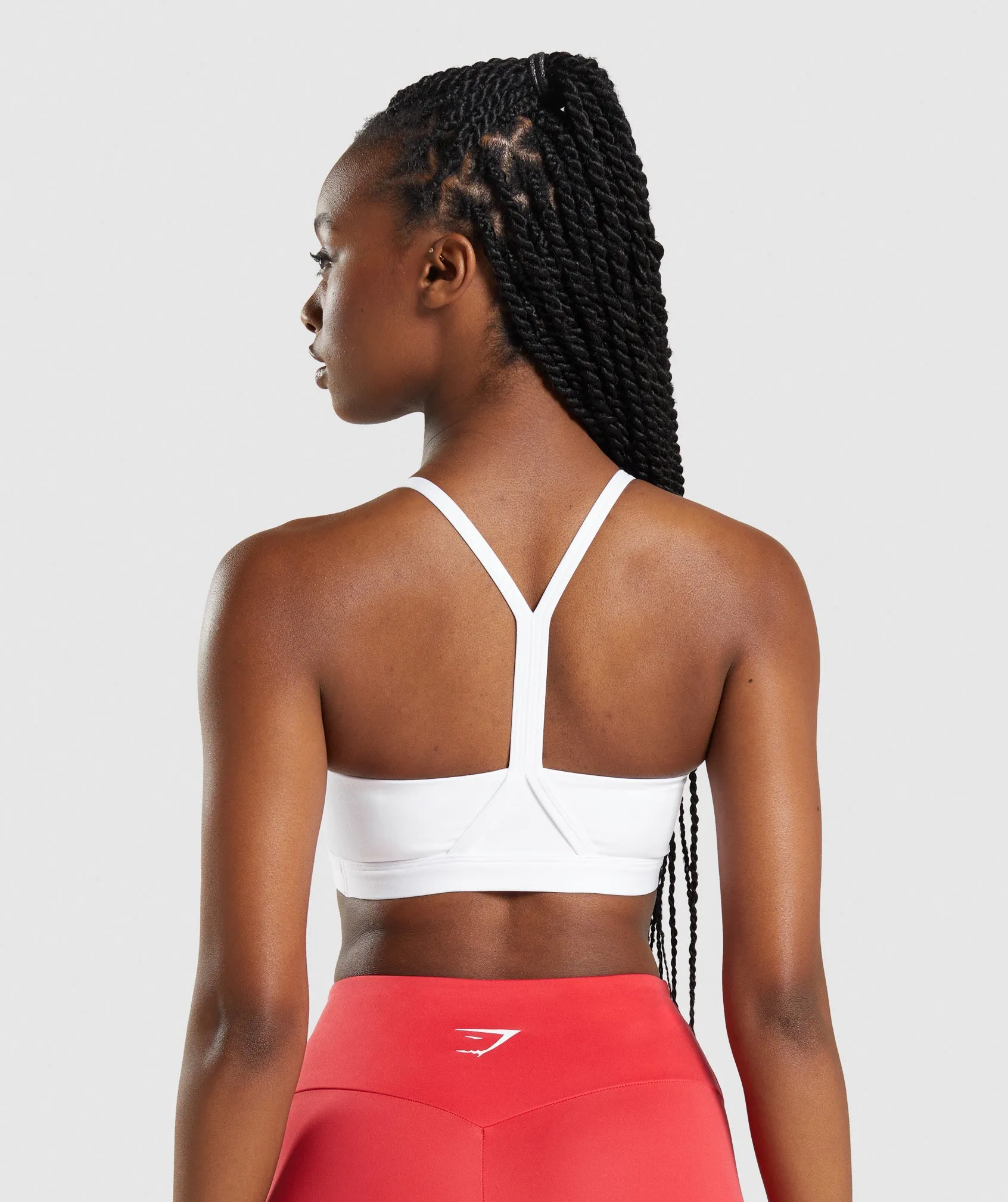 Gymshark V Neck Sports Bra - White sold by Gymshark product image thumbnail 2