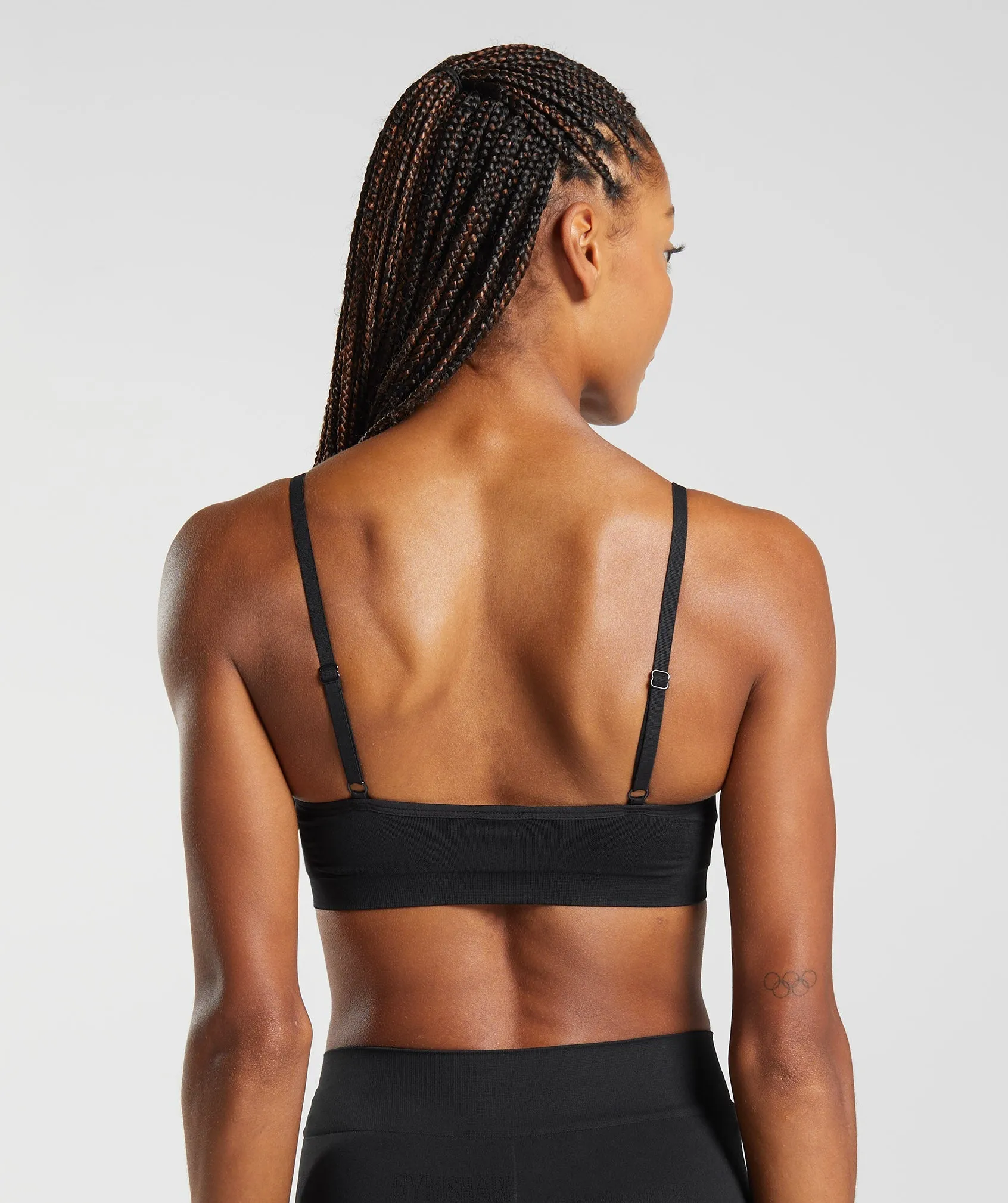 Gymshark Seamless Jacquard Bralette - Black sold by Gymshark product image thumbnail 2