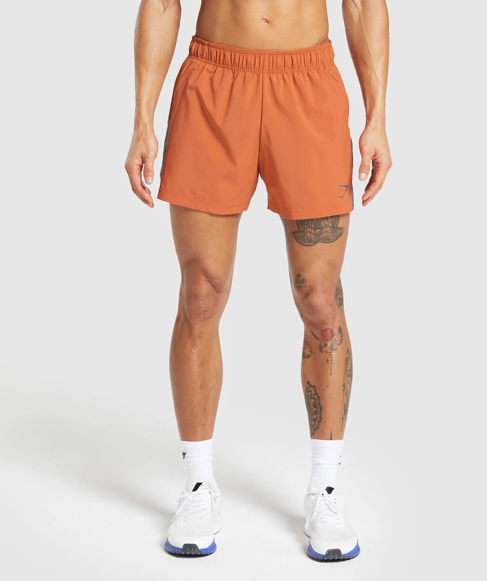 Gymshark Sport 5" Shorts - Muted Orange/Titanium Blue sold by Gymshark product image thumbnail 2