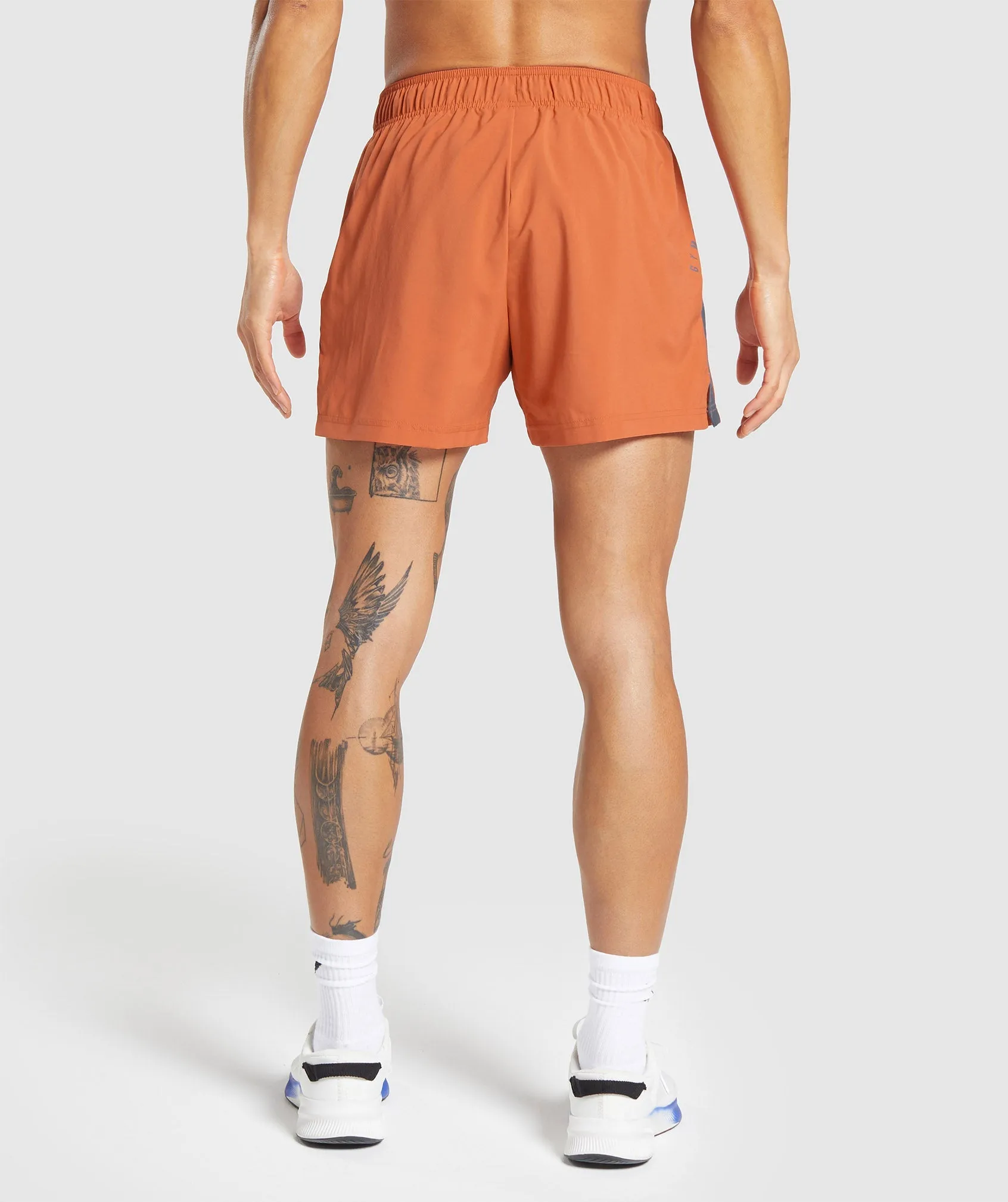 Gymshark Sport 5" Shorts - Muted Orange/Titanium Blue sold by Gymshark product image thumbnail 3