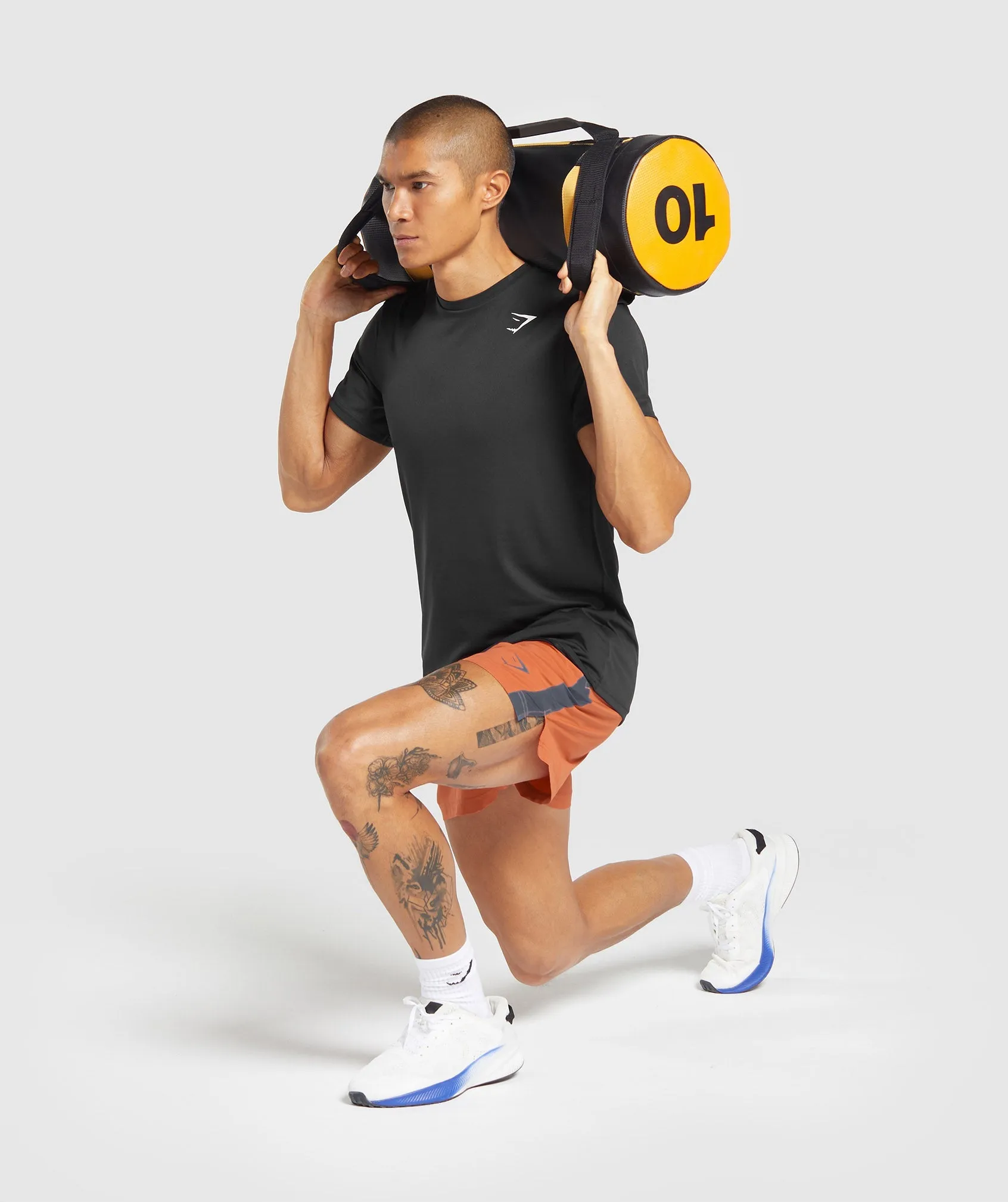 Gymshark Sport 5" Shorts - Muted Orange/Titanium Blue sold by Gymshark product image thumbnail 4