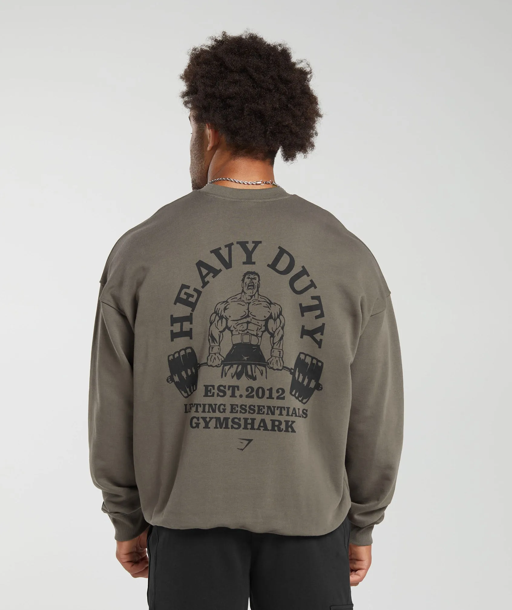 Gymshark Heavy Duty Crew - Camo Brown sold by Gymshark