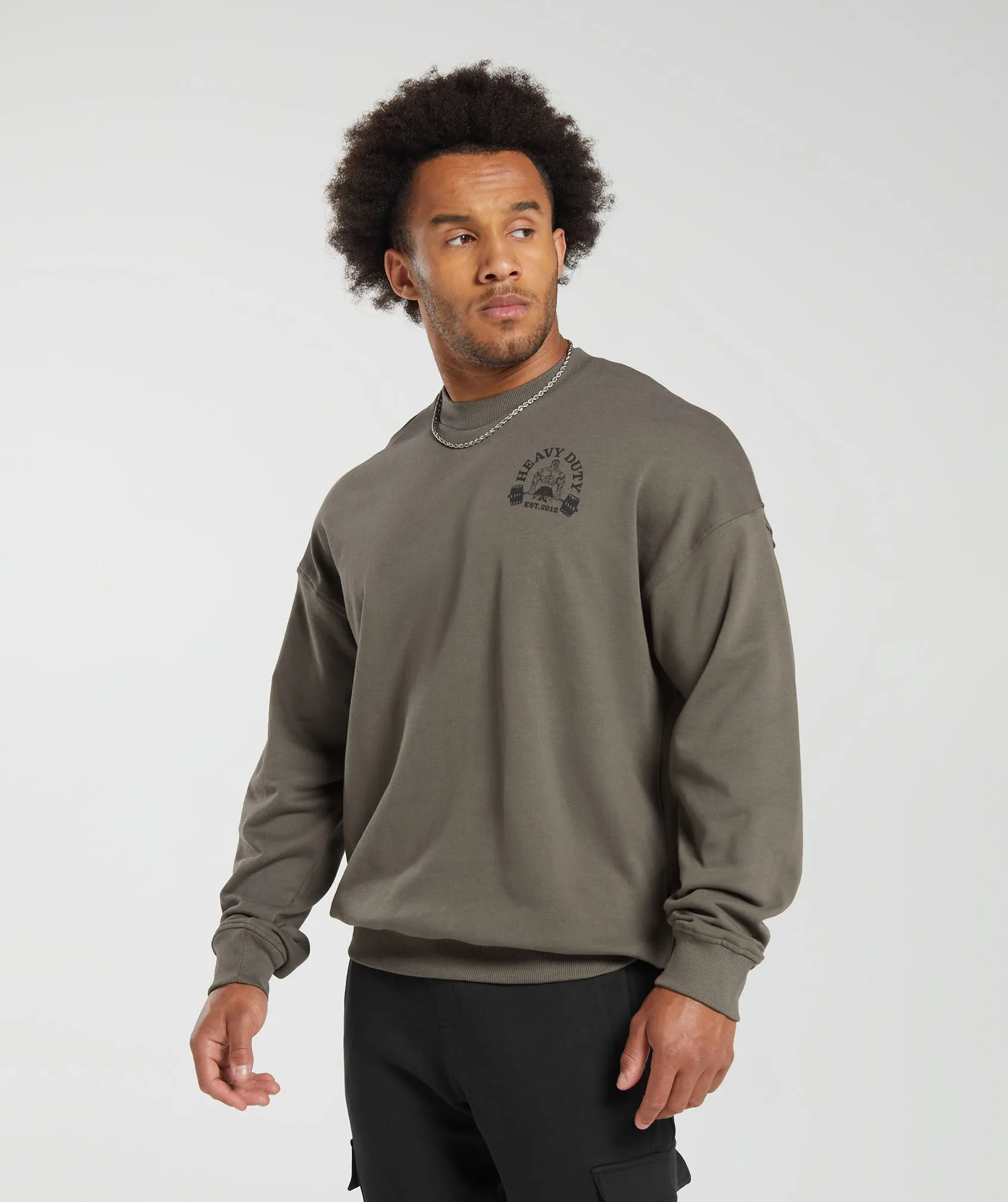 Gymshark Heavy Duty Crew - Camo Brown sold by Gymshark product image thumbnail 3
