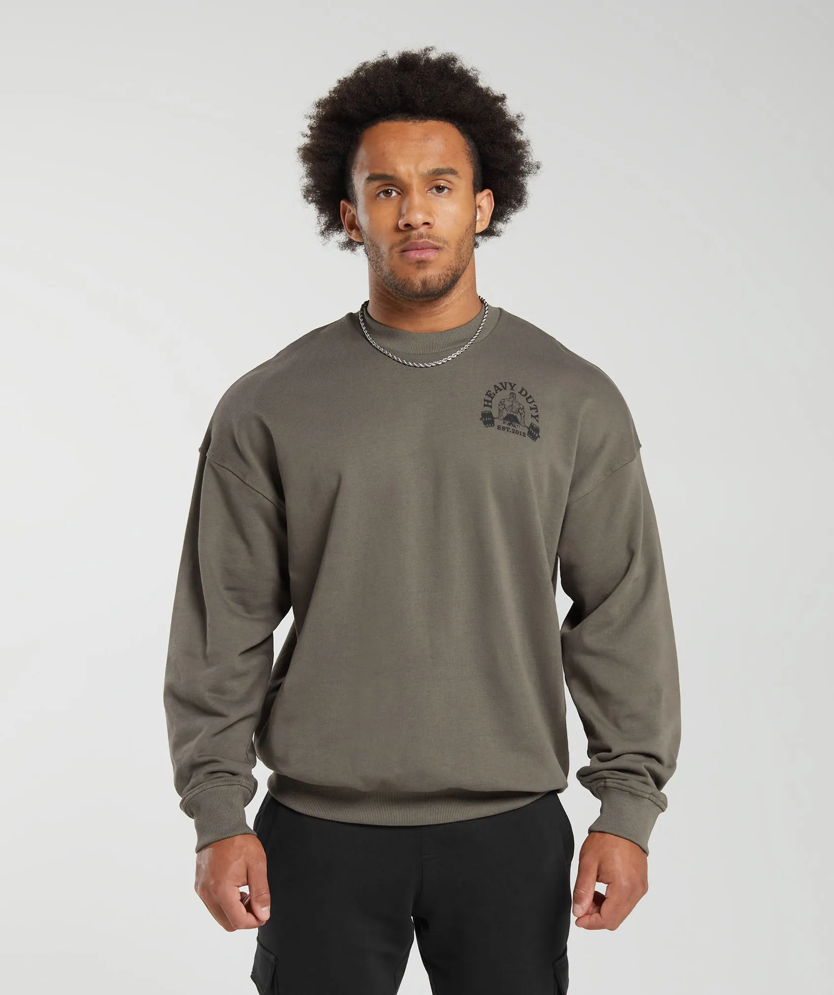 Gymshark Heavy Duty Crew - Camo Brown sold by Gymshark product image thumbnail 2