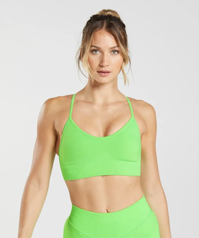 Gymshark Sweat Seamless Sports Bra - Fluo Lime made by Gymshark