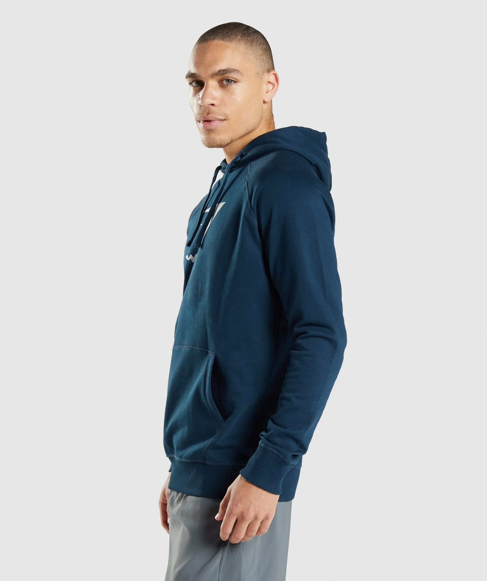 Gymshark Sharkhead Infill Hoodie - Navy sold by Gymshark product image thumbnail 3
