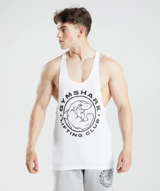 Gymshark Legacy Stringer - White sold by Gymshark