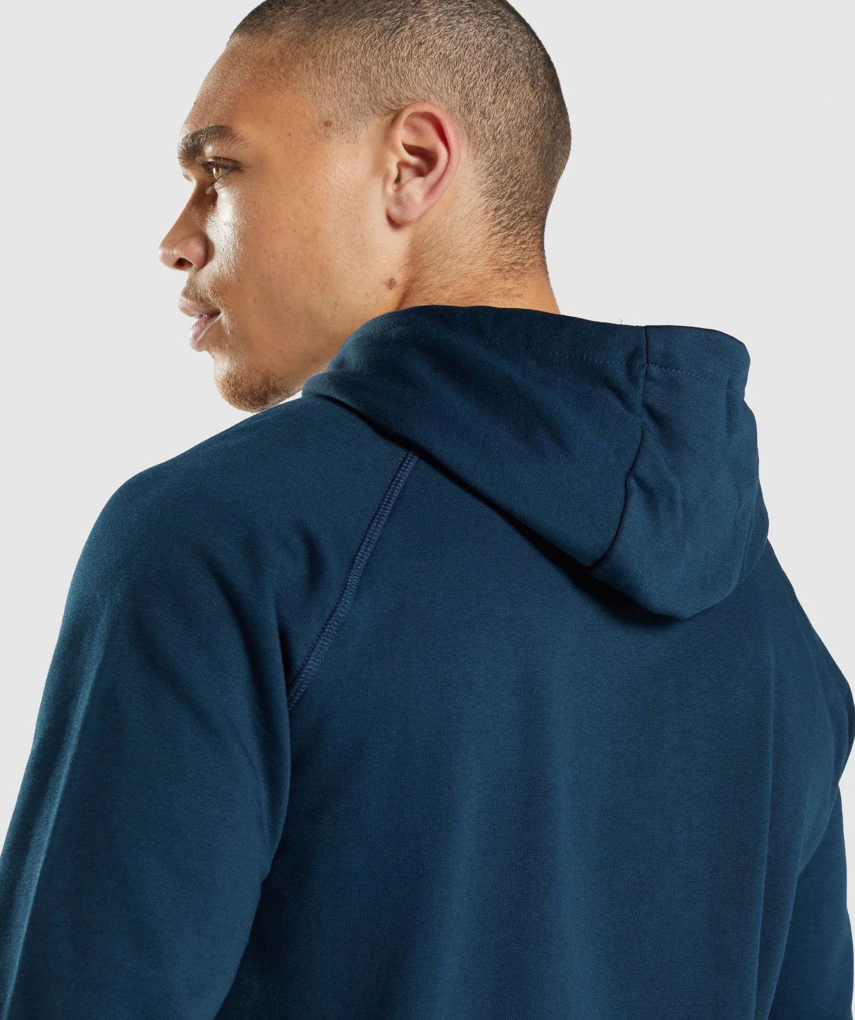 Gymshark Sharkhead Infill Hoodie - Navy sold by Gymshark product image thumbnail 5