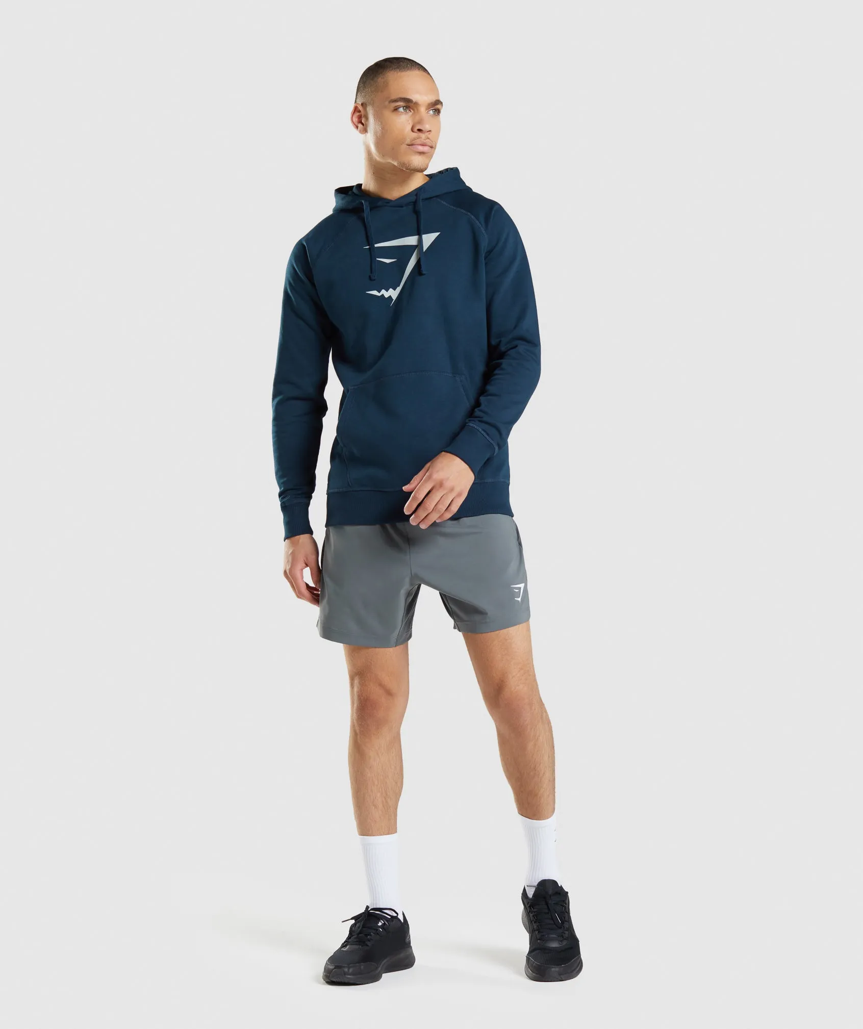 Gymshark Sharkhead Infill Hoodie - Navy sold by Gymshark product image thumbnail 4