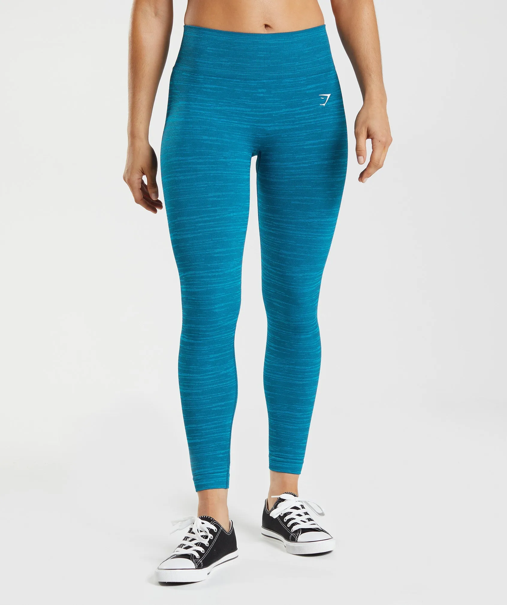Gymshark Adapt Marl Seamless Leggings - Atlantic Blue/Shark Blue sold by Gymshark