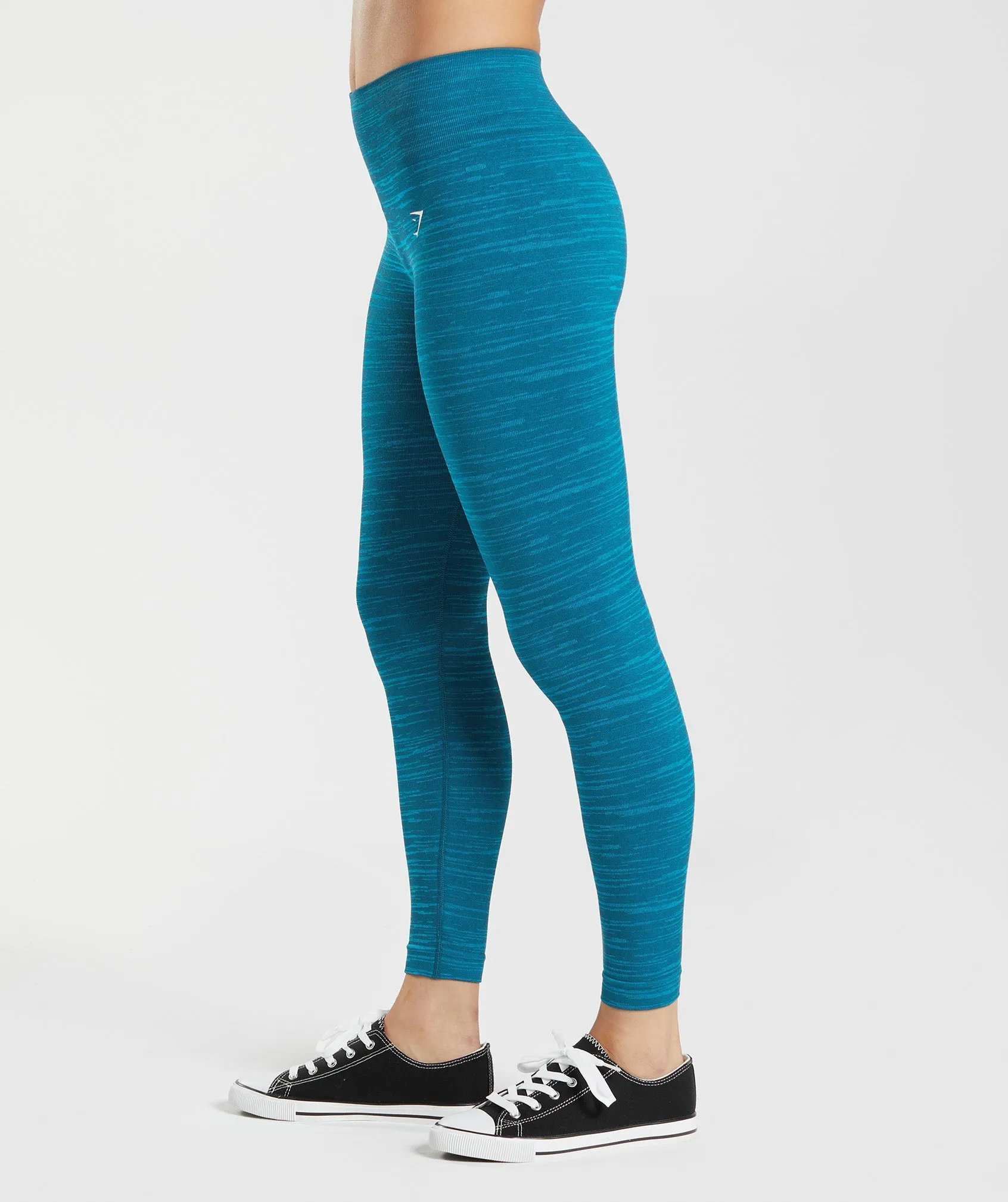 Gymshark Adapt Marl Seamless Leggings - Atlantic Blue/Shark Blue sold by Gymshark product image thumbnail 3