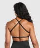 Gymshark Adapt Camo Minimal Bra - Black/Asphalt Grey sold by Gymshark