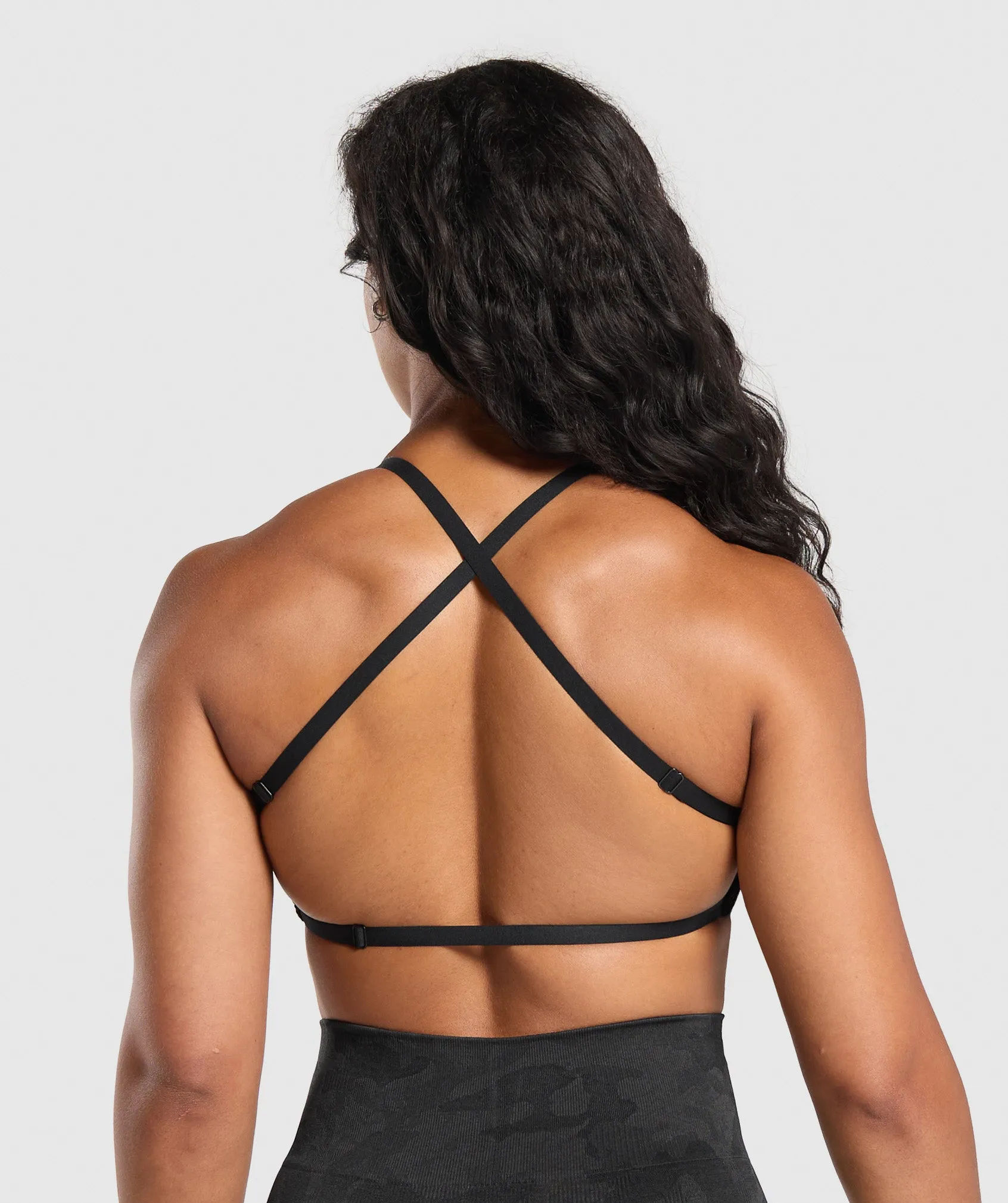 Gymshark Adapt Camo Minimal Bra - Black/Asphalt Grey sold by Gymshark product image thumbnail 2