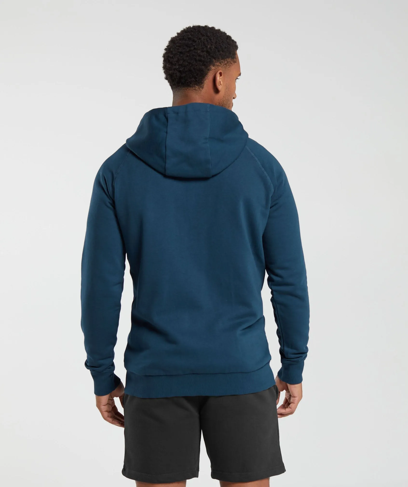 Gymshark Crest Zip Up Hoodie - Navy sold by Gymshark product image thumbnail 2