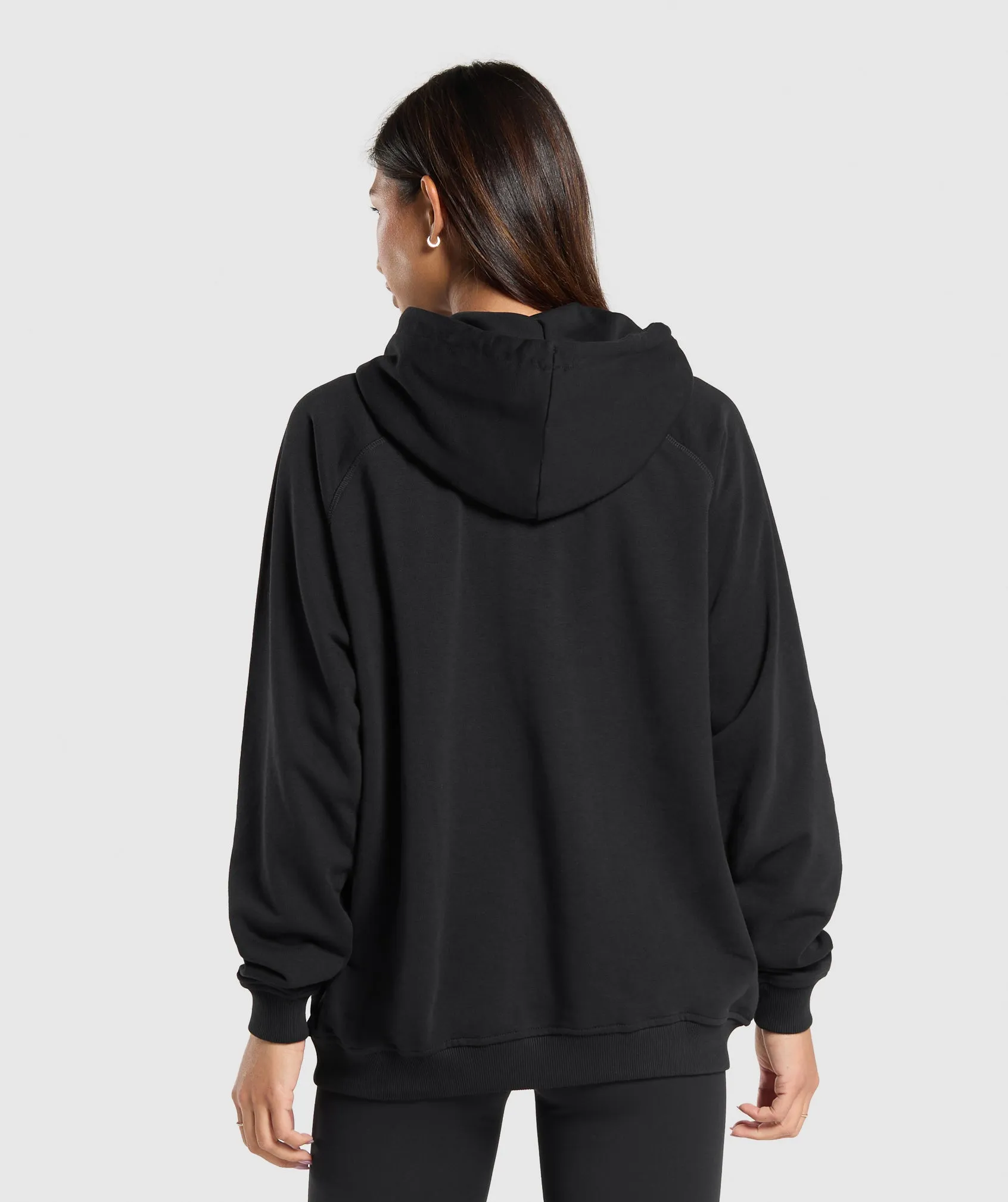 Gymshark Block Oversized Hoodie - Black sold by Gymshark product image thumbnail 2