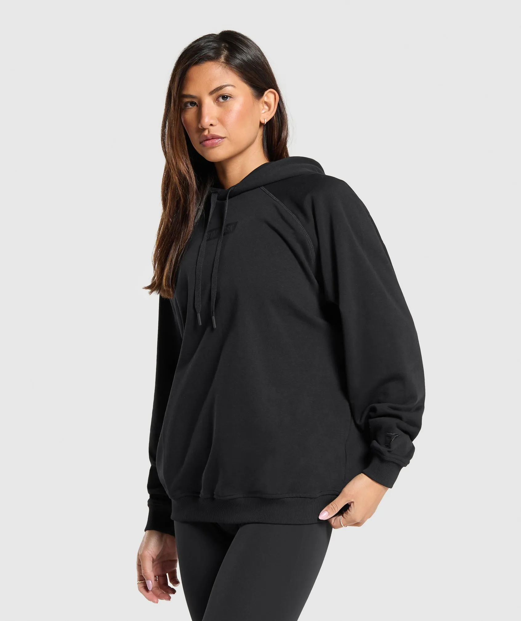 Gymshark Block Oversized Hoodie - Black sold by Gymshark product image thumbnail 3