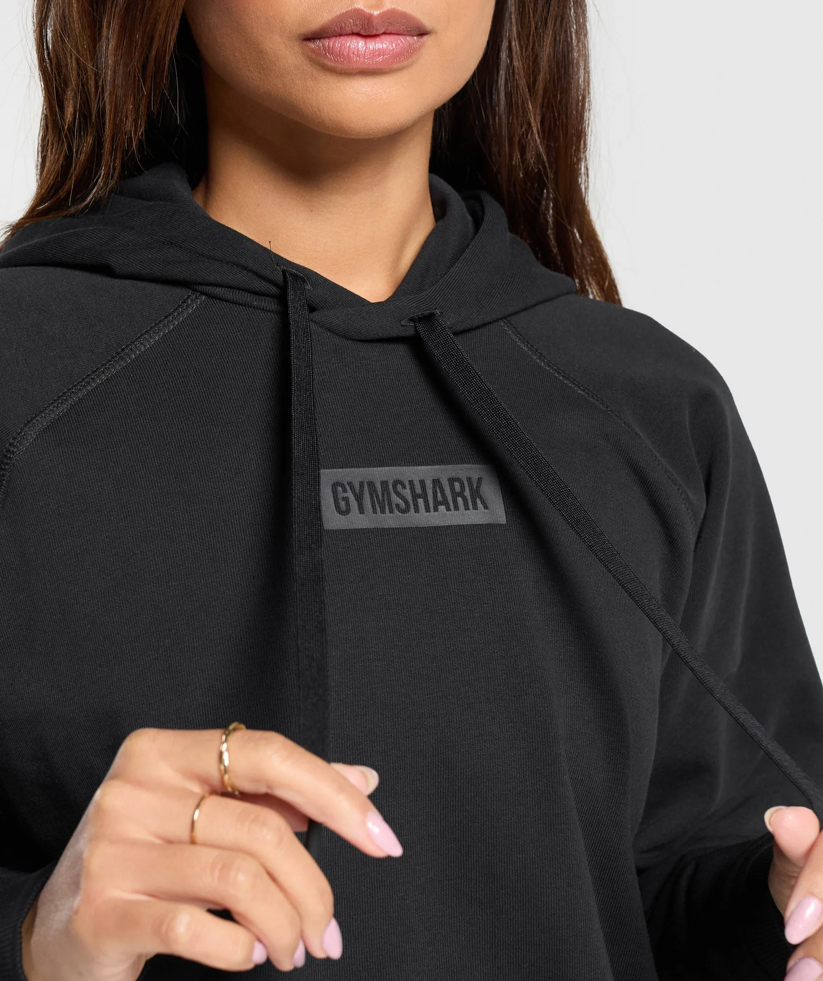 Gymshark Block Oversized Hoodie - Black sold by Gymshark product image thumbnail 4