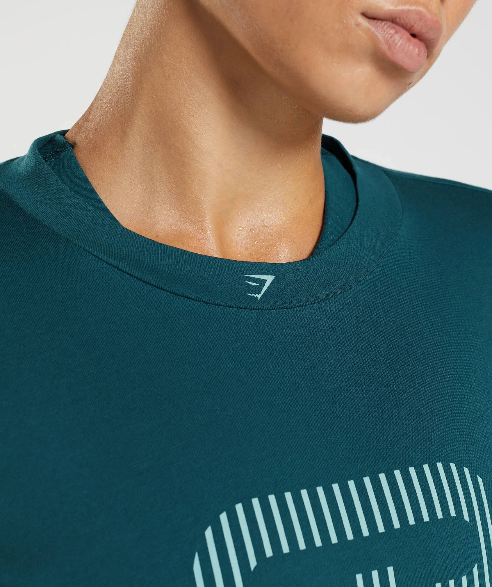 Gymshark 315 Midi T-Shirt - Winter Teal/Pearl Blue sold by Gymshark product image thumbnail 3