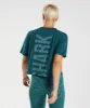 Gymshark 315 Midi T-Shirt - Winter Teal/Pearl Blue sold by Gymshark