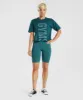 Gymshark 315 Midi T-Shirt - Winter Teal/Pearl Blue sold by Gymshark