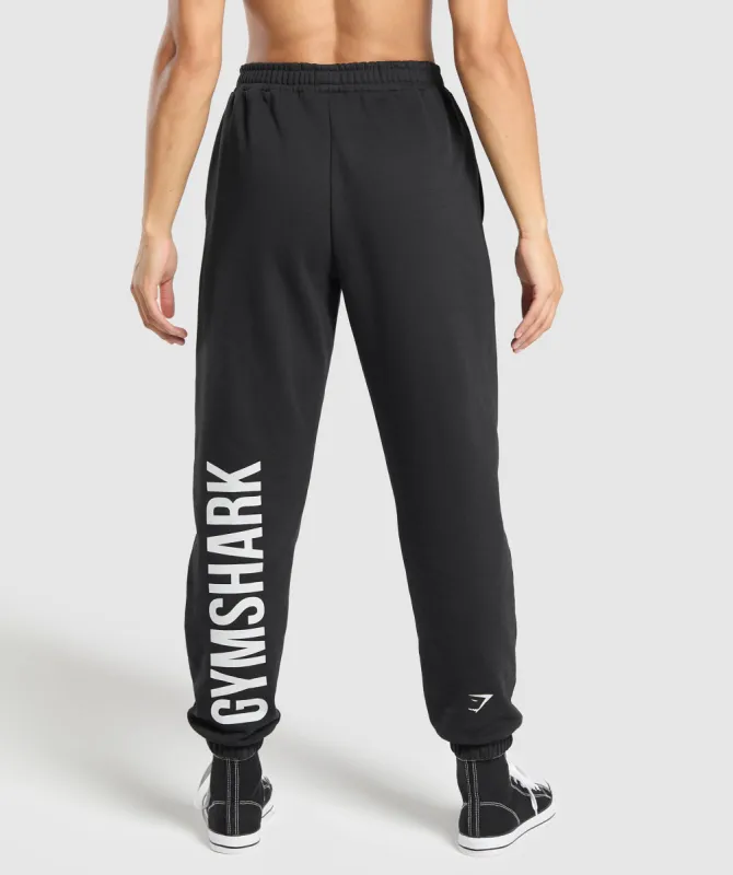 Gymshark Training Department Graphic Oversized Joggers - Black sold by Gymshark