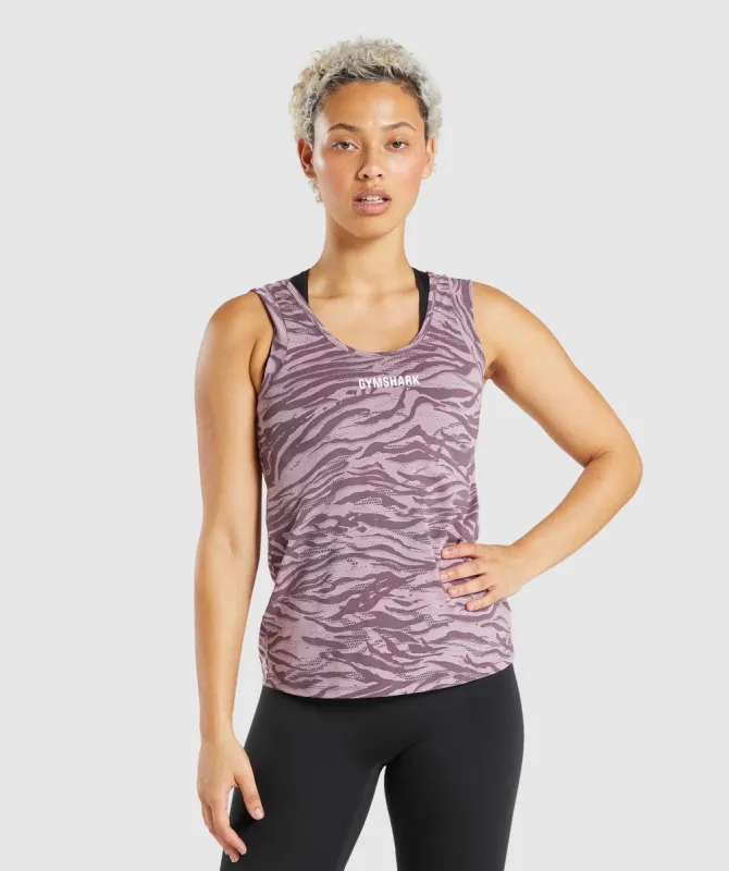 Gymshark Animal Graphic Tank - Purple Print sold by Gymshark