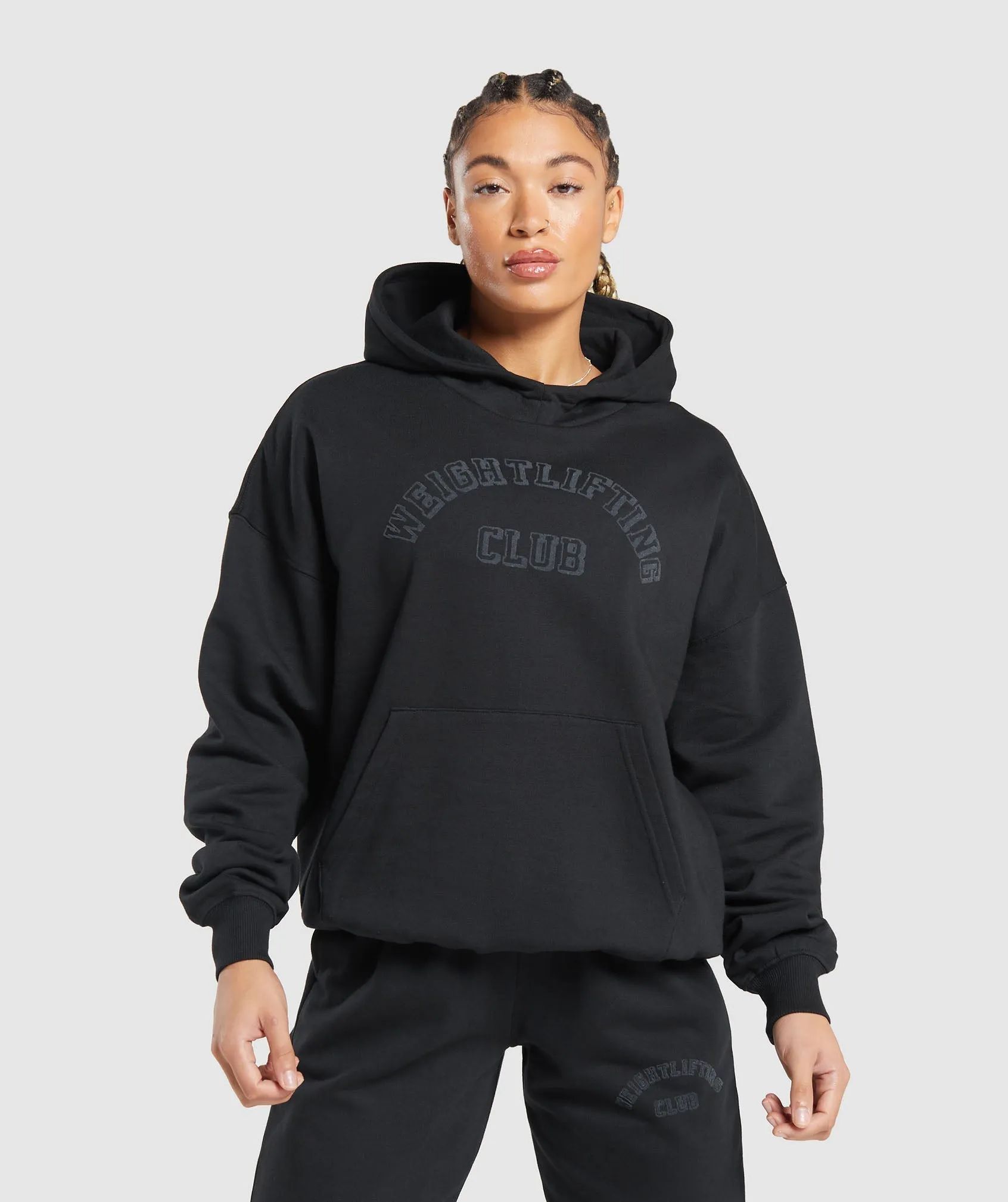 Gymshark Weightlifting Oversized Hoodie - Black sold by Gymshark