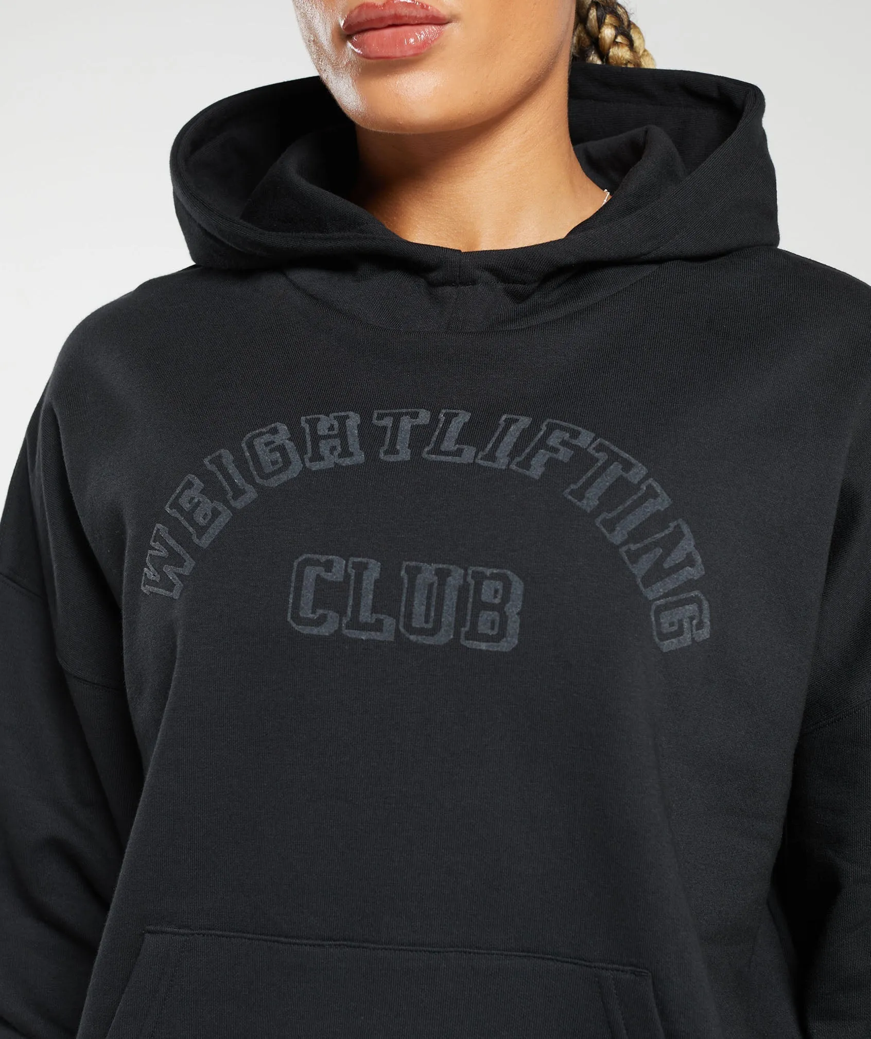 Gymshark Weightlifting Oversized Hoodie - Black sold by Gymshark product image thumbnail 5
