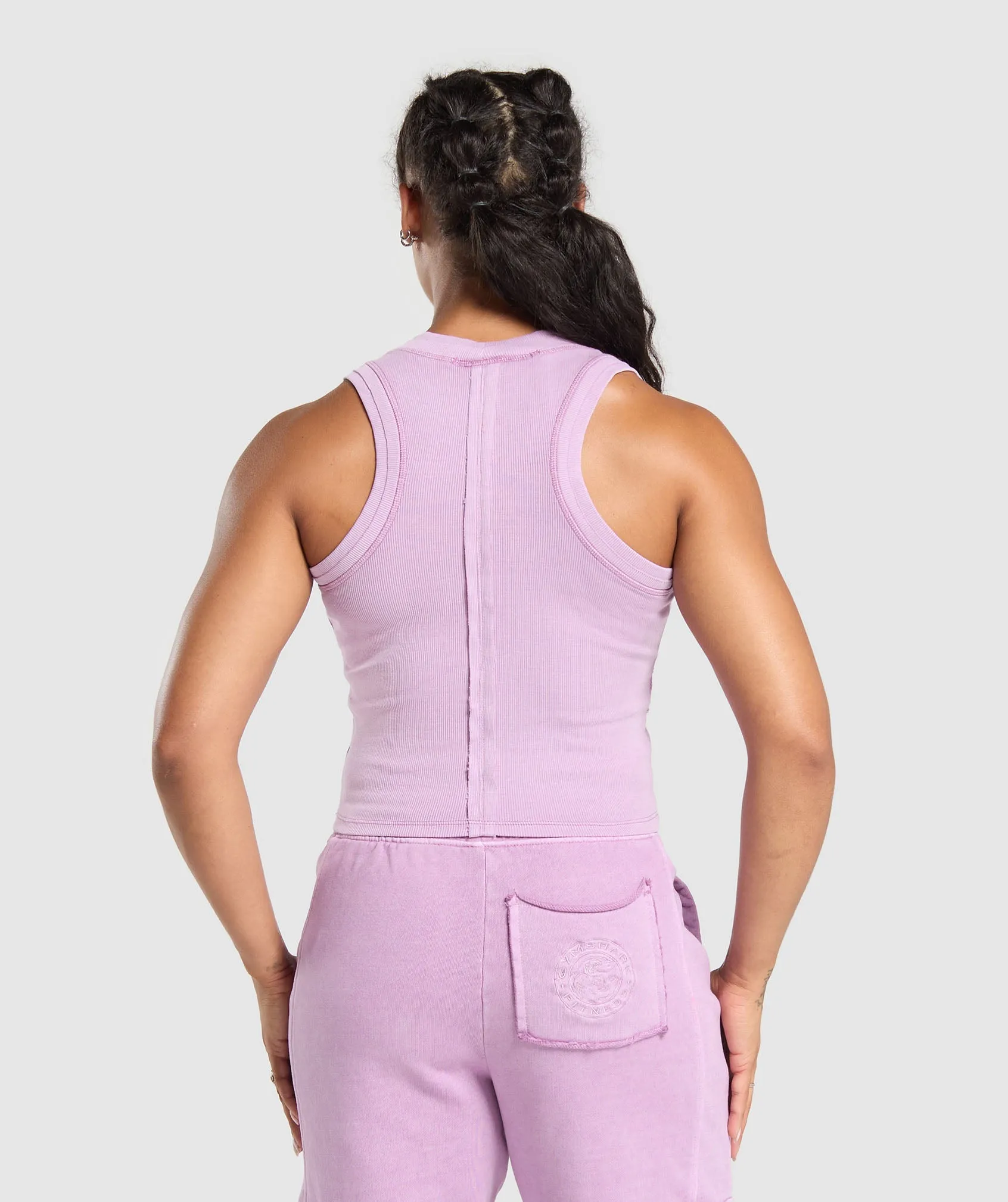 Gymshark Premium Legacy Tank - Warm Lilac/Pigment Dye sold by Gymshark product image thumbnail 2