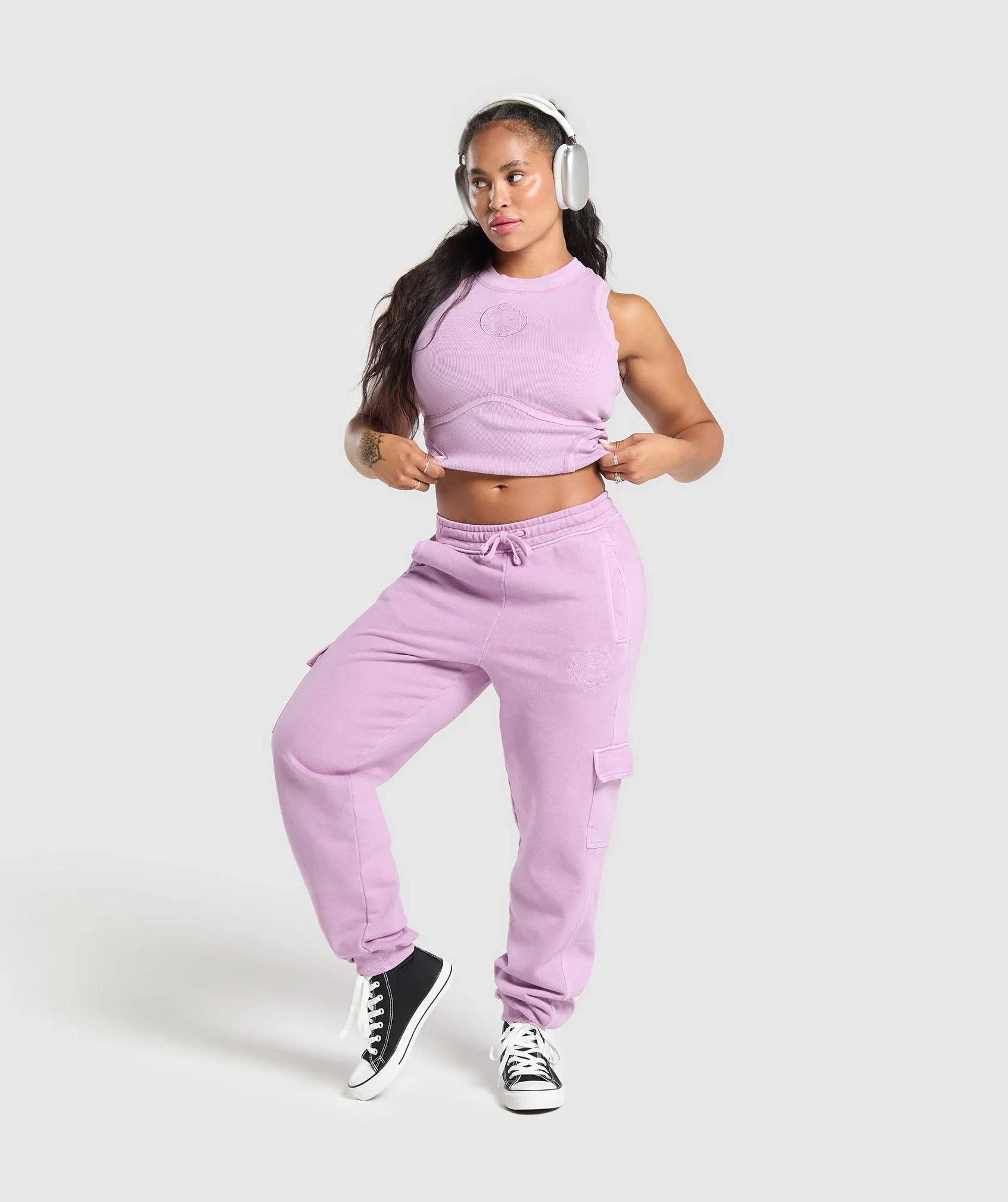 Gymshark Premium Legacy Tank - Warm Lilac/Pigment Dye sold by Gymshark product image thumbnail 4