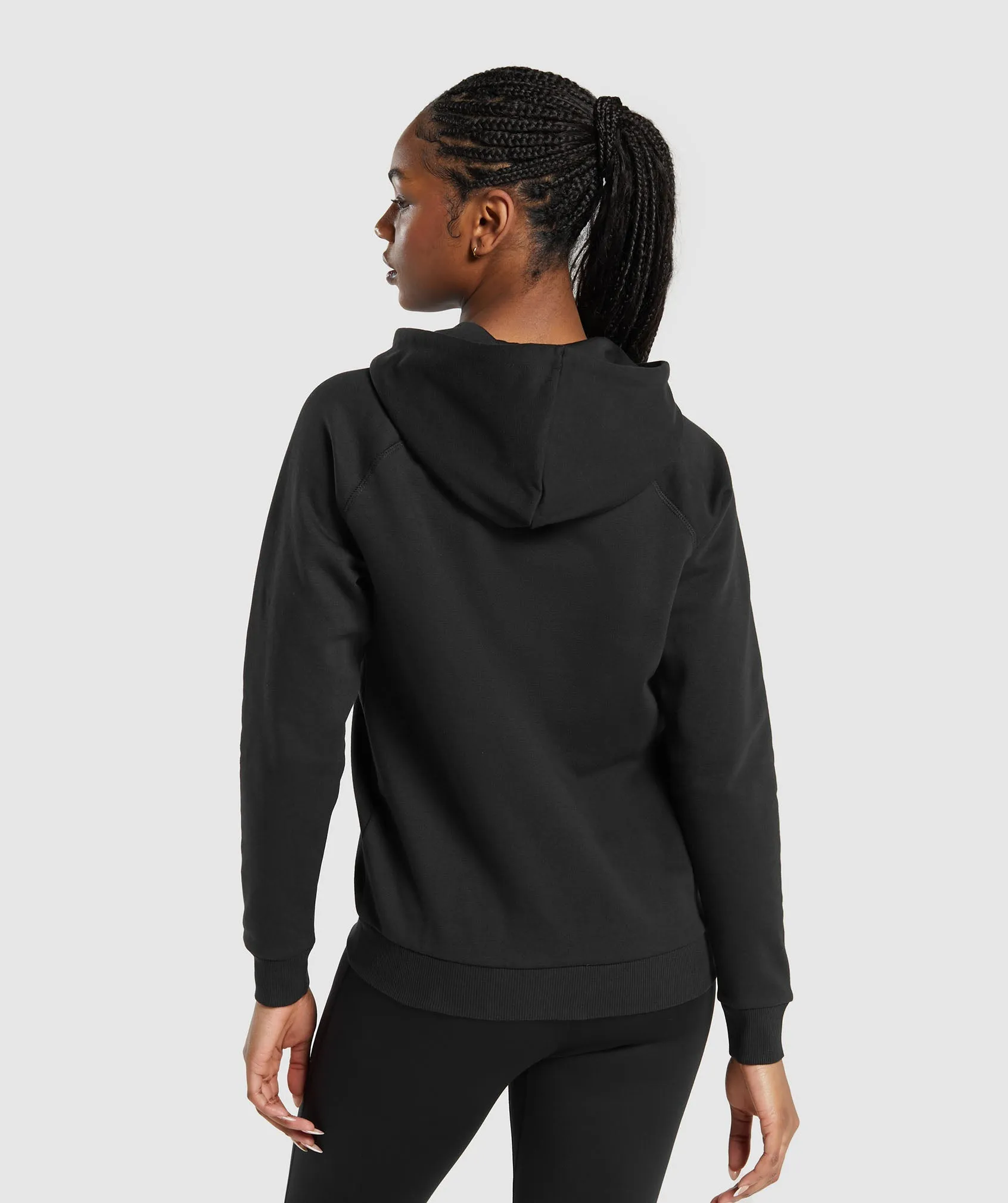 Gymshark Training Fleece Zip Hoodie - Black sold by Gymshark product image thumbnail 2