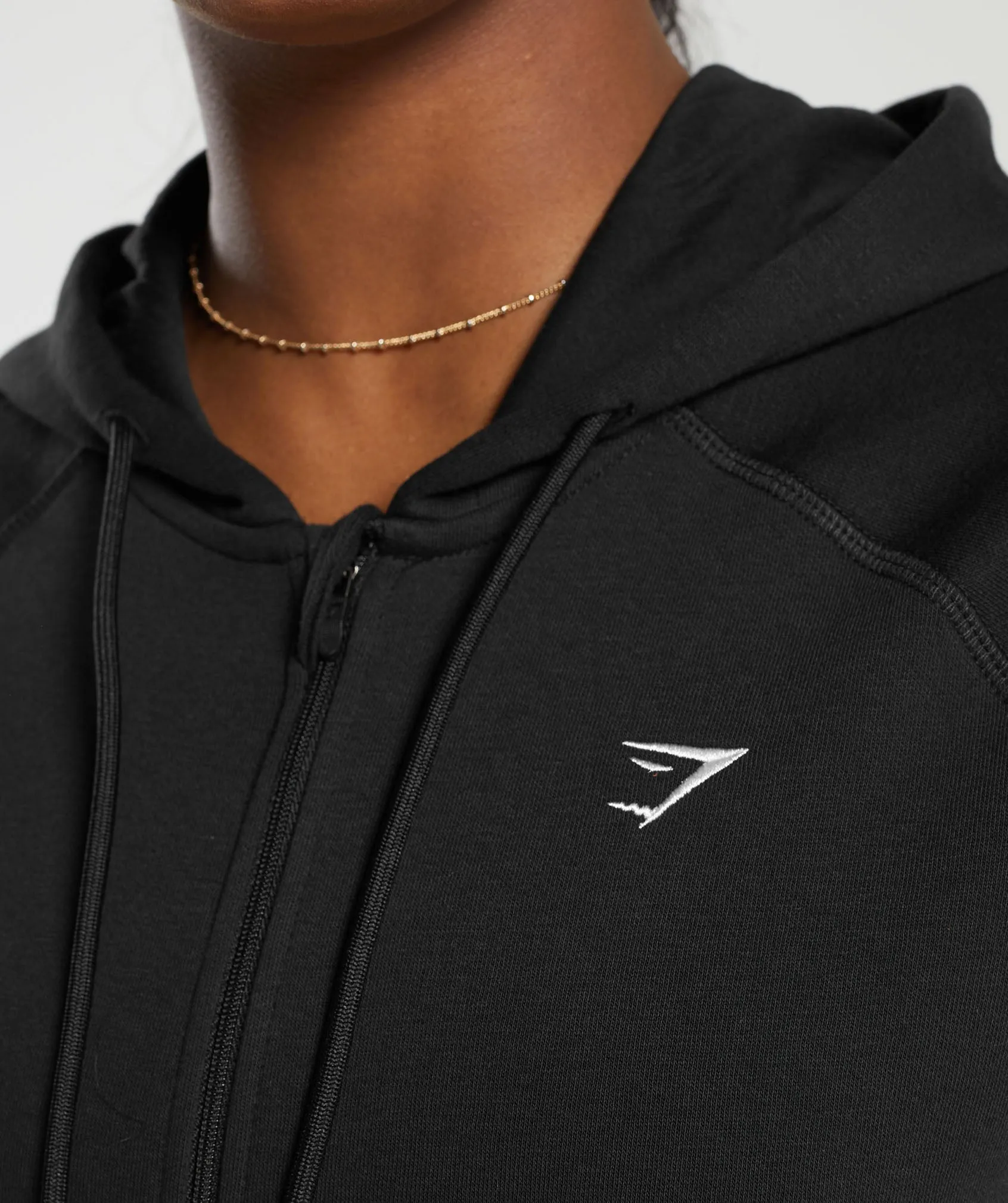 Gymshark Training Fleece Zip Hoodie - Black sold by Gymshark product image thumbnail 5