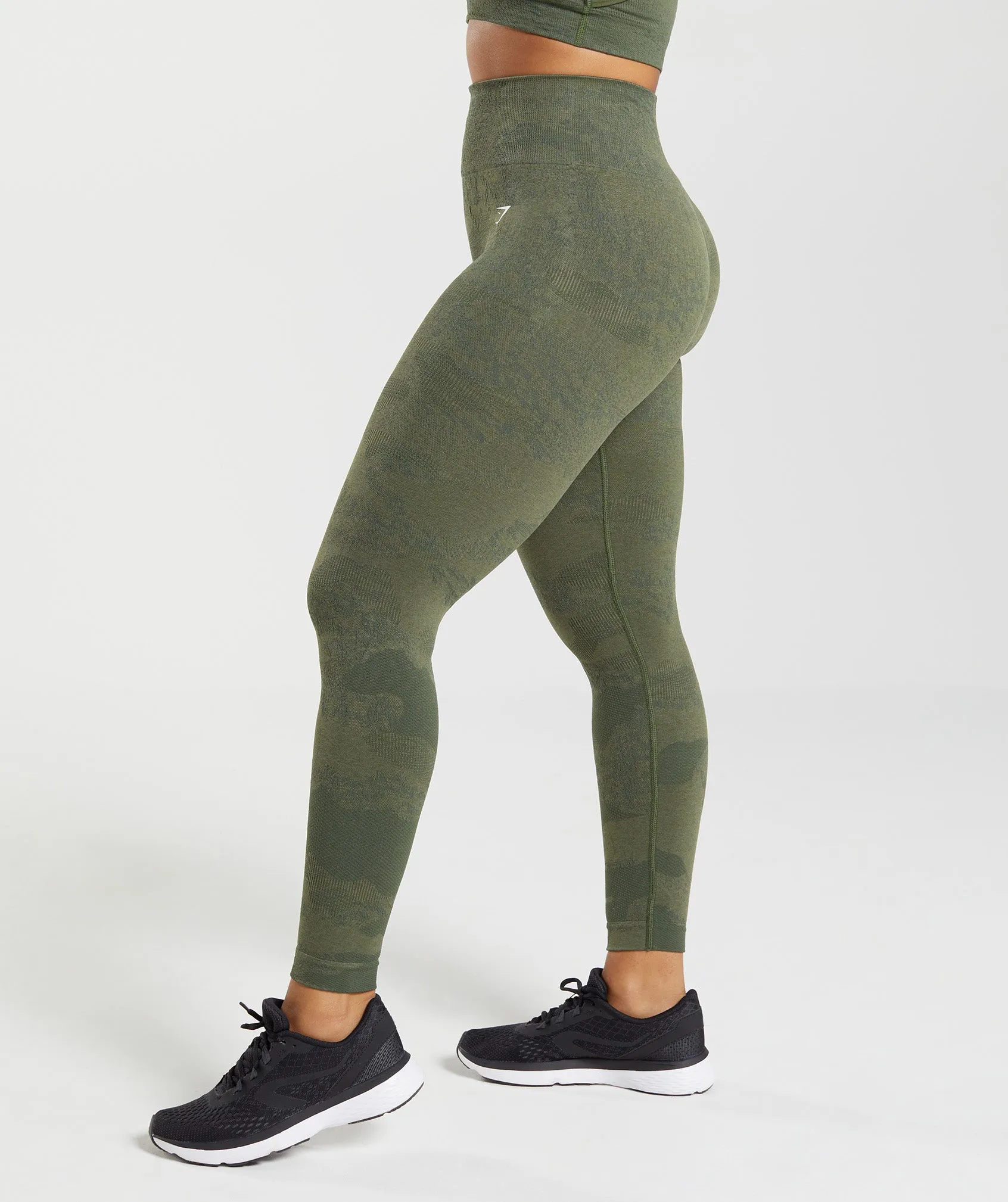 Gymshark Adapt Camo Seamless Leggings - Moss Olive/Core Olive sold by Gymshark product image thumbnail 3